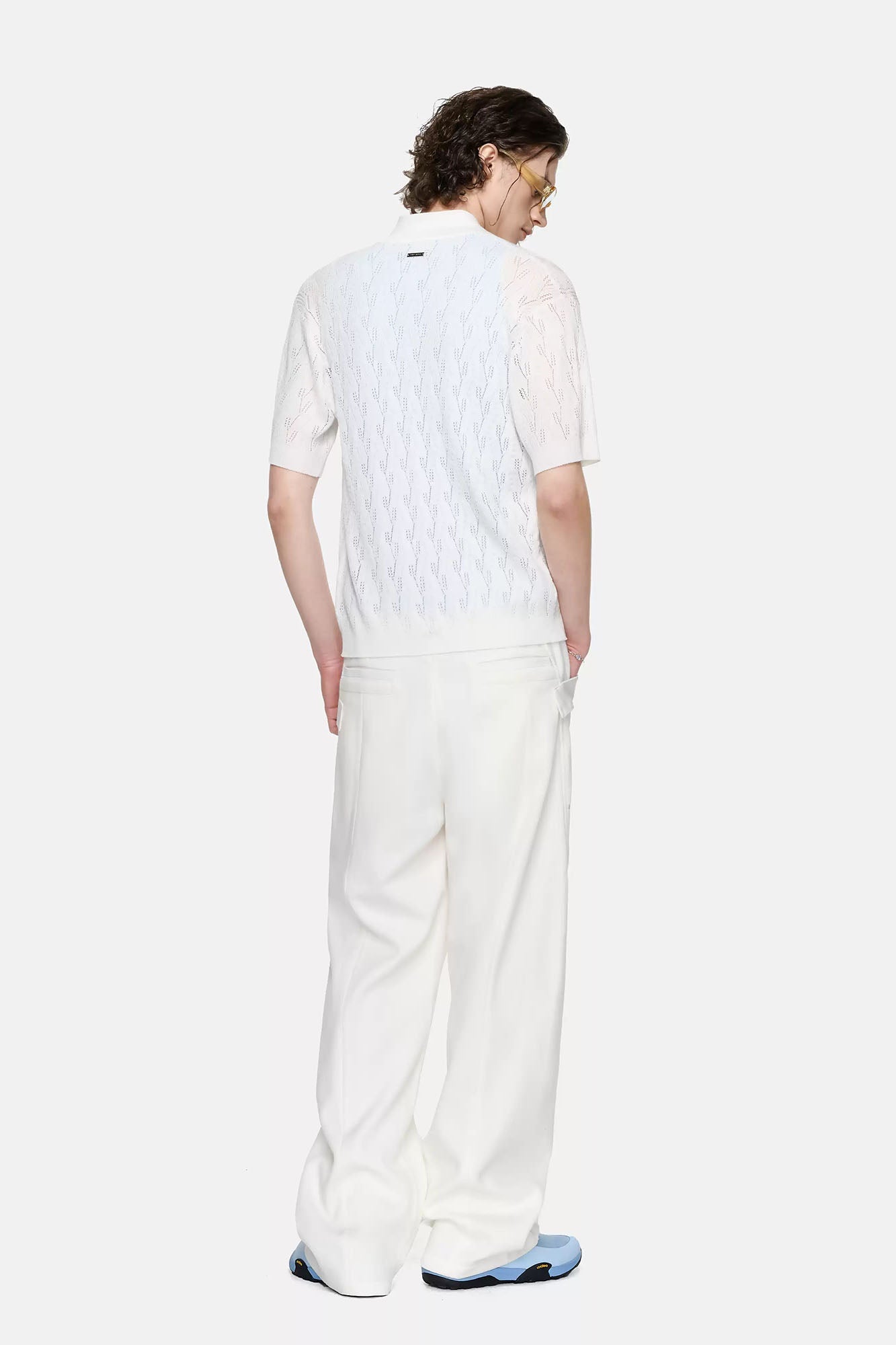 TIWILLTANG Paneled Zipper-Hem Wide-Leg Pants White-Pants-S (Preorder)-Free Shipping Leatheretro