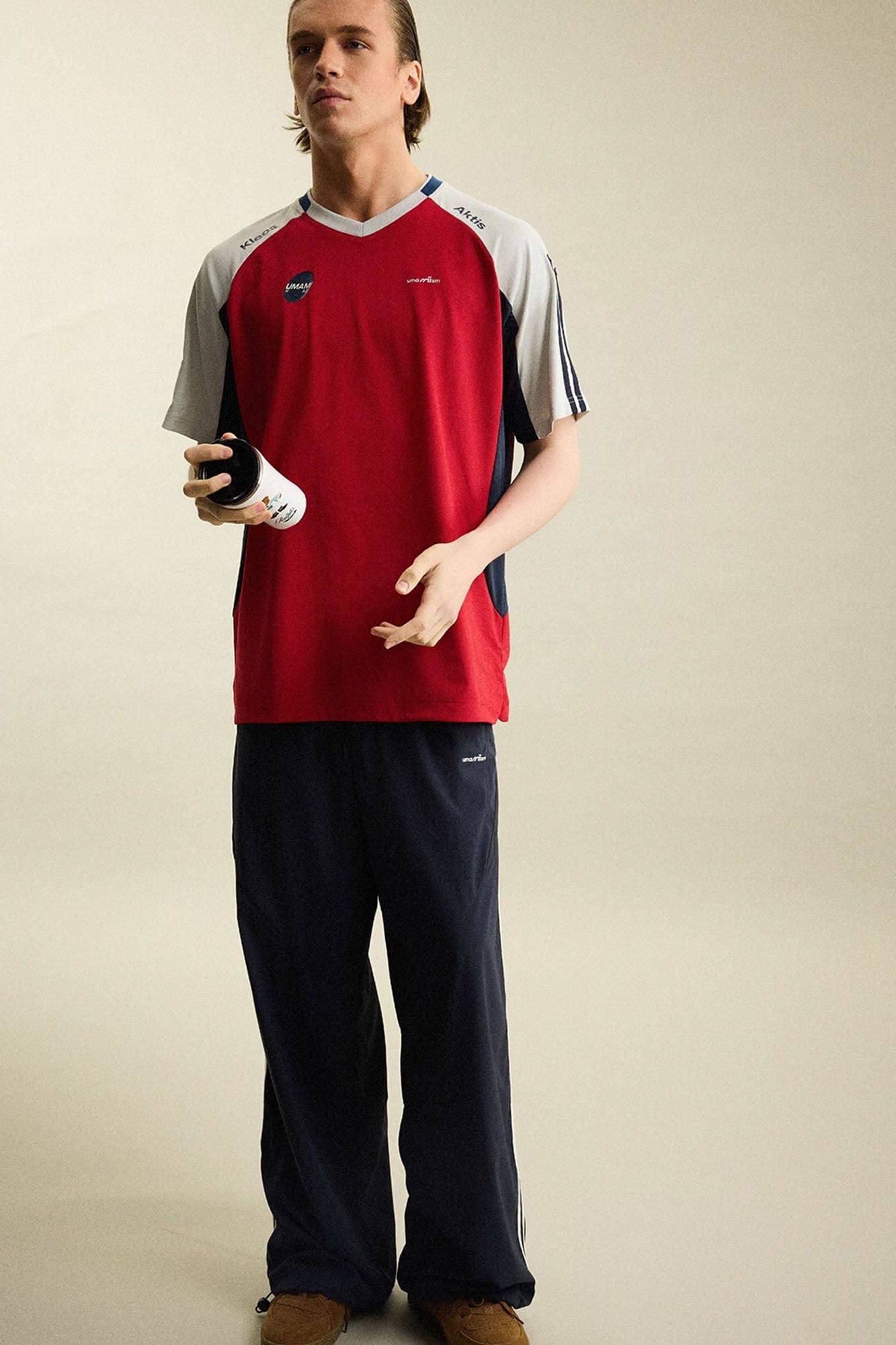 UMAMIISM Contrast Half-Zip Quick-Dry T-Shirt-T Shirt-XS-Dark Gray-Free Shipping Leatheretro