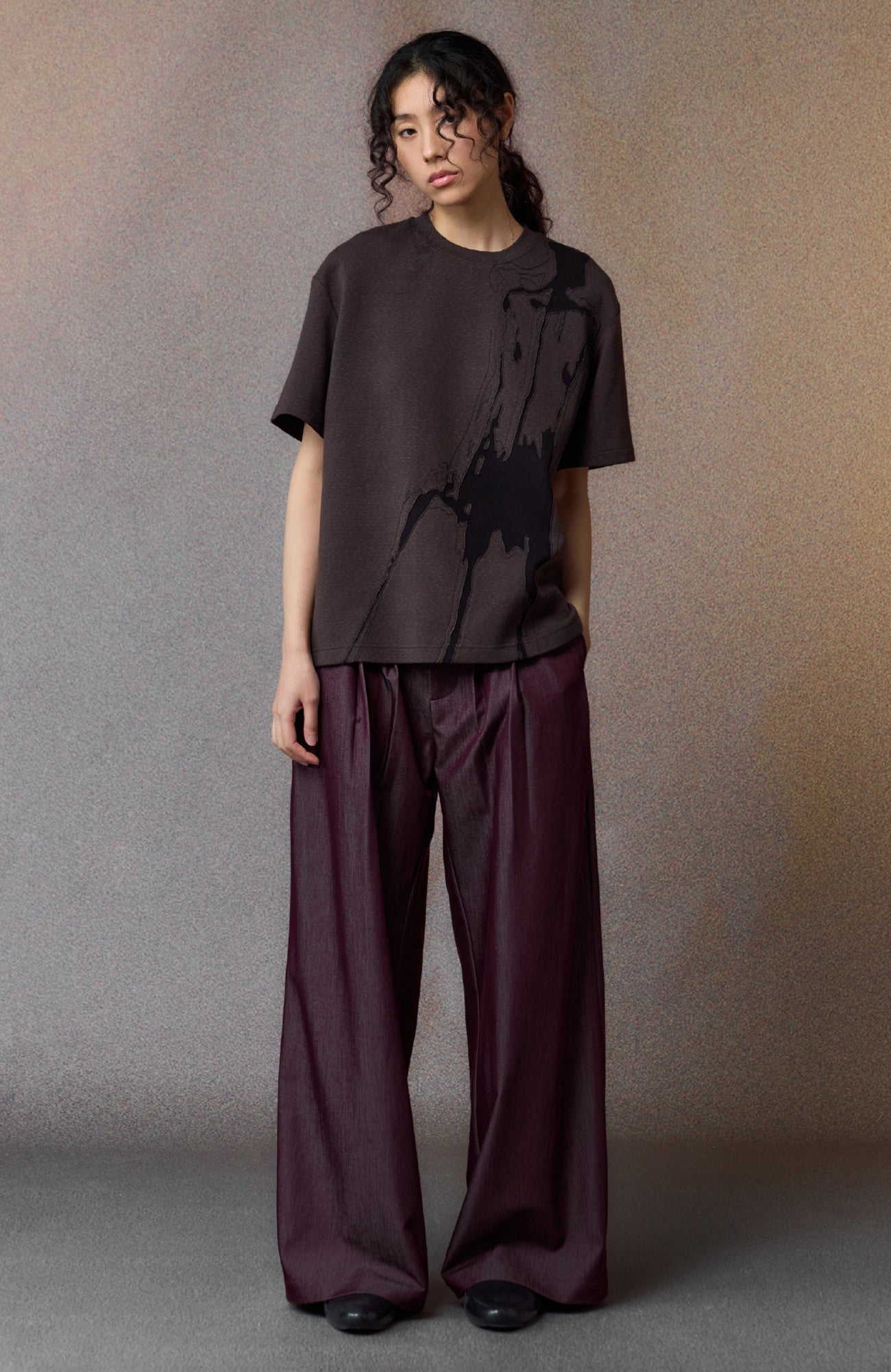 ALVNG AR ANTS Multi-Pleat Straight-Leg Trousers-Pants-XS (Preorder)-Black-Free Shipping Leatheretro