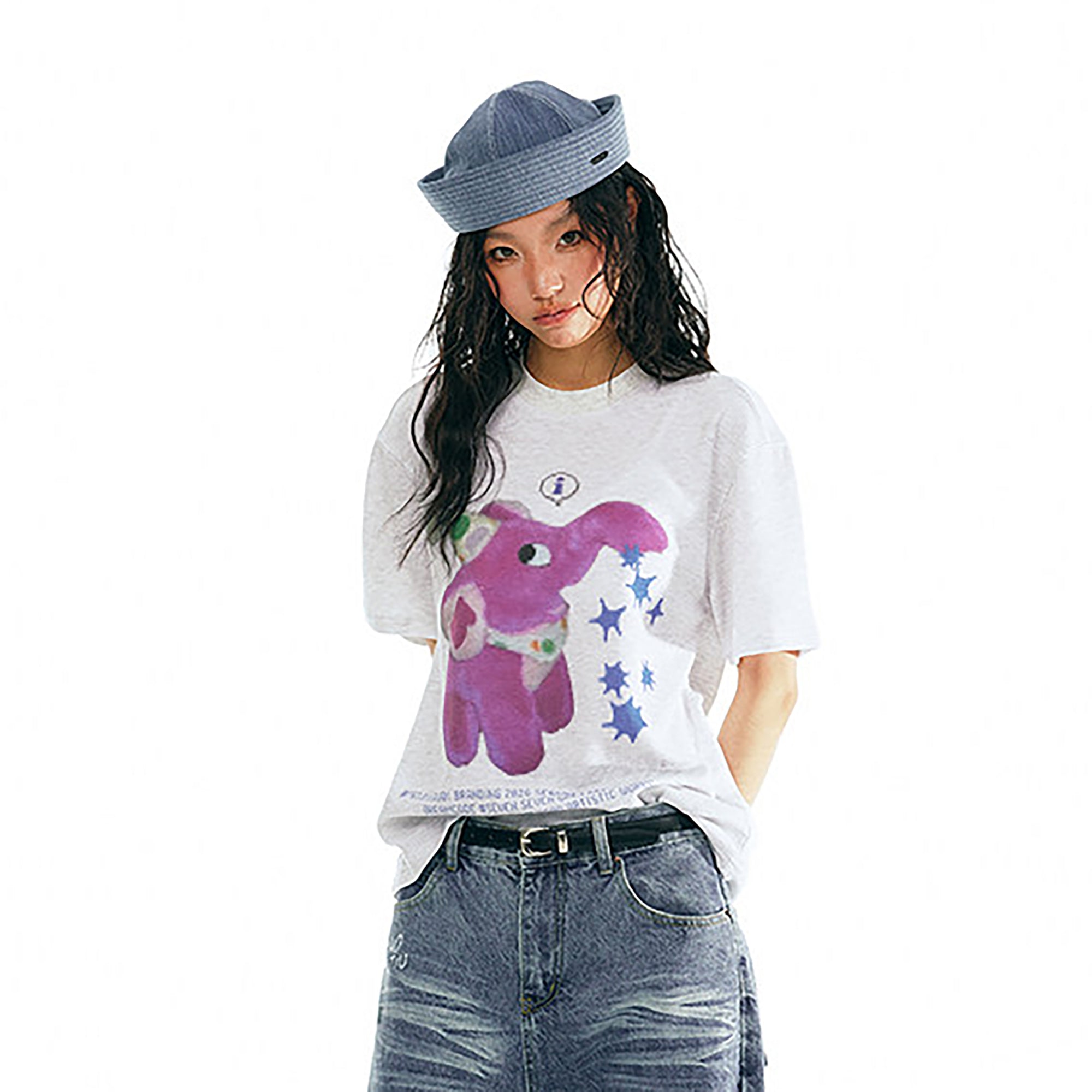 1997 POSTOFFICE Pixel Graphic T-Shirt-T Shirt-S (Preorder)-White-Free Shipping Leatheretro