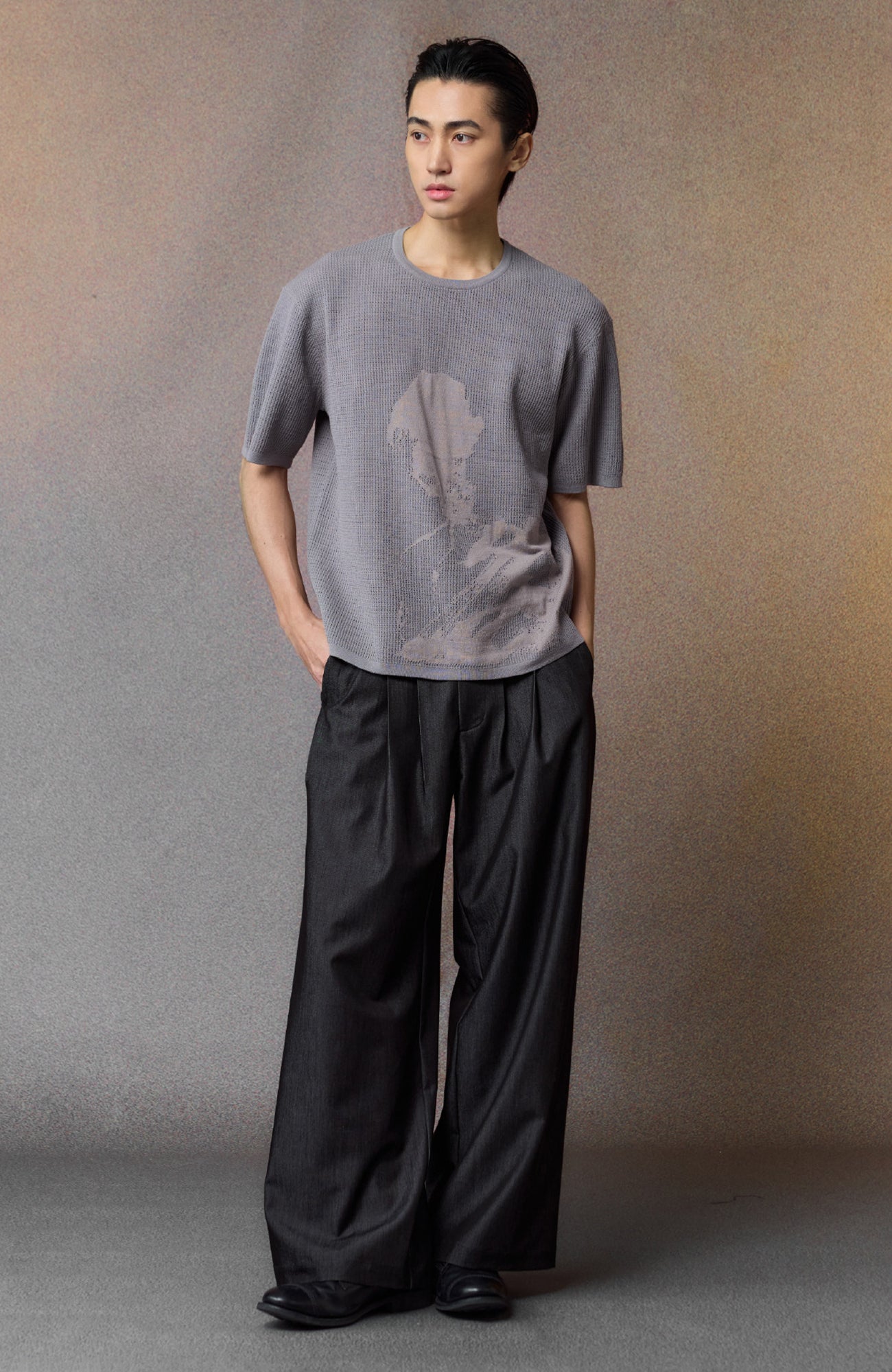 ALVNG AR ANTS Multi-Pleat Straight-Leg Trousers-Pants-XS (Preorder)-Black-Free Shipping Leatheretro