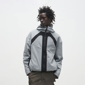 7440 37 1 Contrast Panelled Softshell Jacket-Jacket-S-Light Gray-Free Shipping Leatheretro