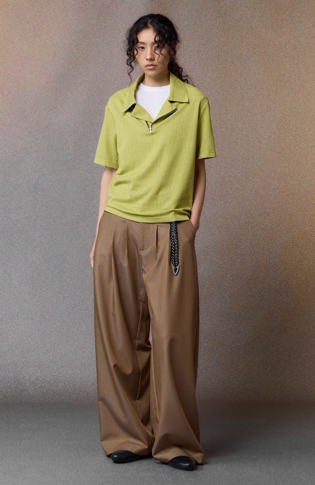 ALVNG AR ANTS Multi-Pleat Straight-Leg Trousers-Pants-XS (Preorder)-Black-Free Shipping Leatheretro
