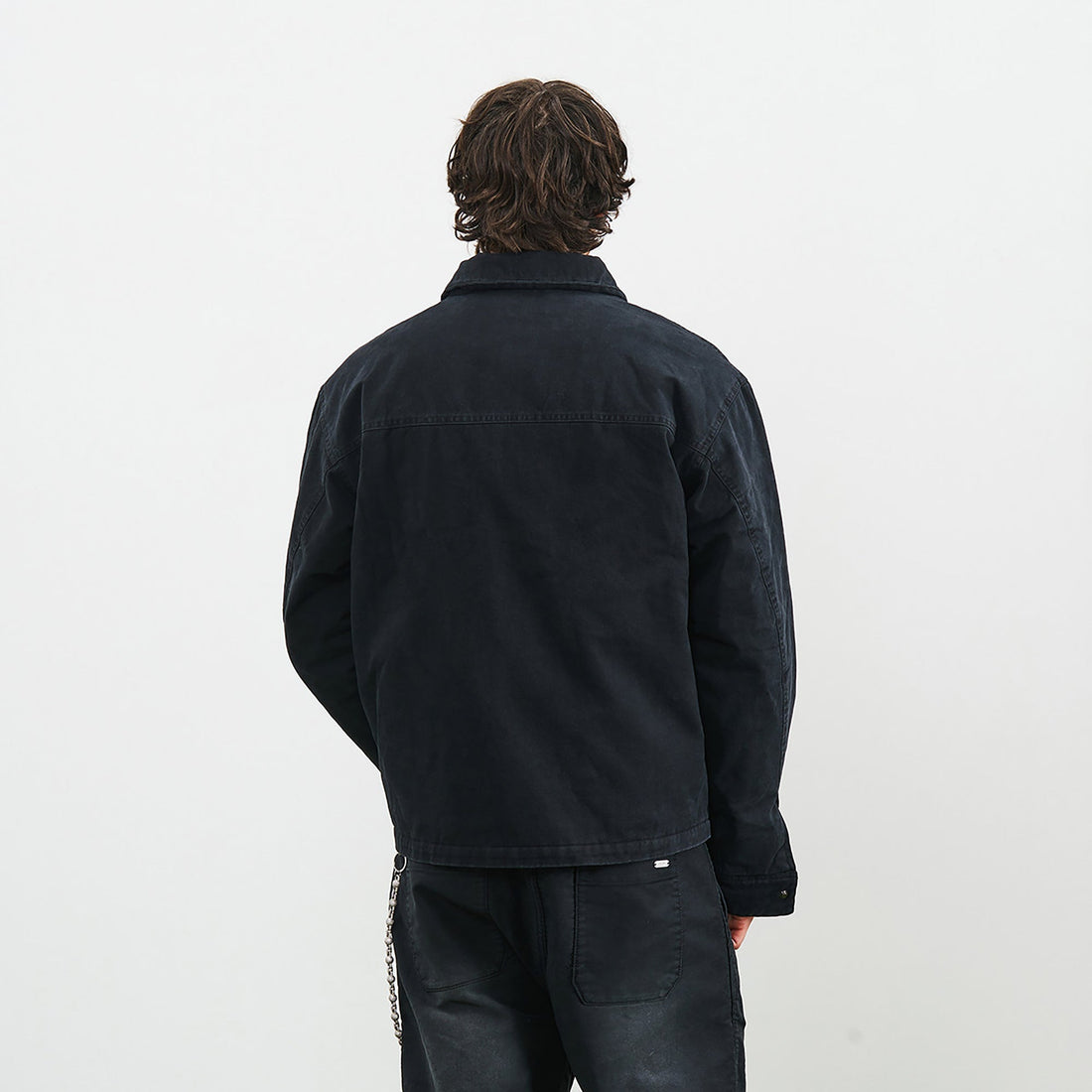 PMW Washed Cotton Buckle-Front Jacket-Jacket-S-Free Shipping Leatheretro