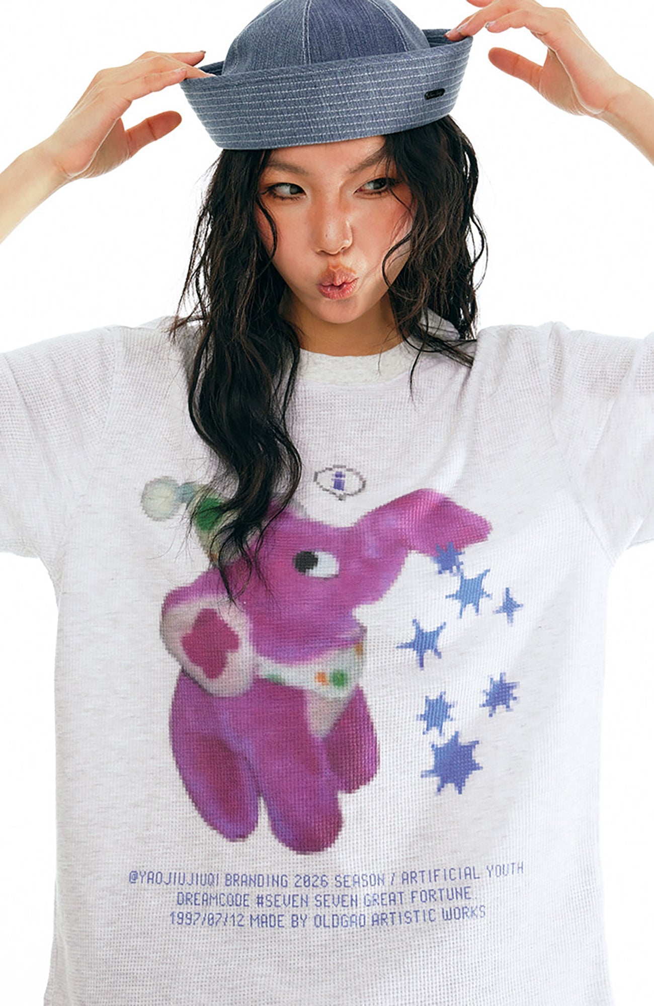 1997 POSTOFFICE Pixel Graphic T-Shirt-T Shirt-S (Preorder)-White-Free Shipping Leatheretro