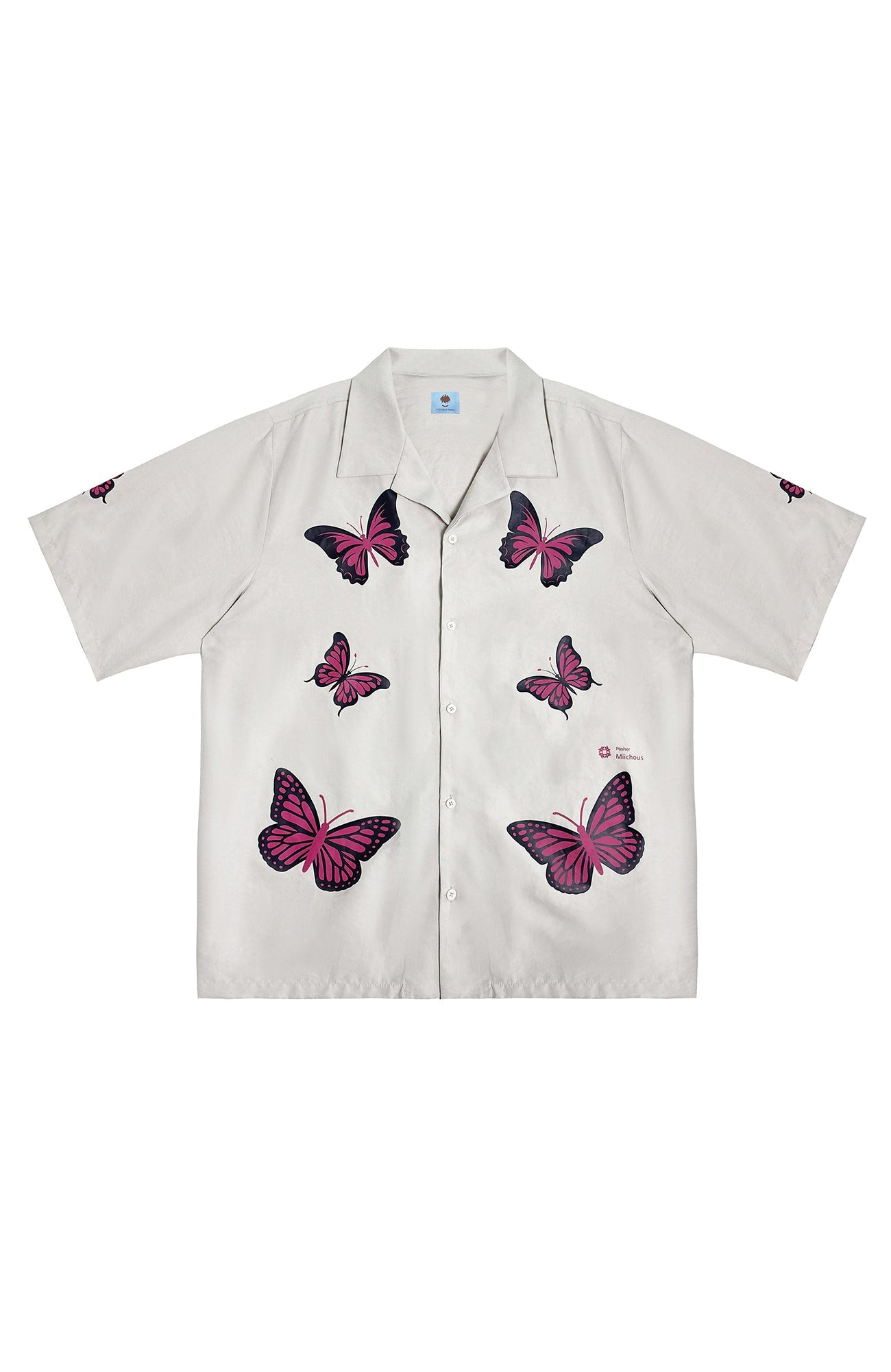 MIICHOUS Butterfly Graphic Half Shirt-Half shirt-S-Dark Gray-Free Shipping Leatheretro