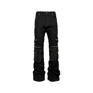 PCCVISION Multi-Zip Stitched Slim Pants-Pants-XS-Free Shipping Leatheretro