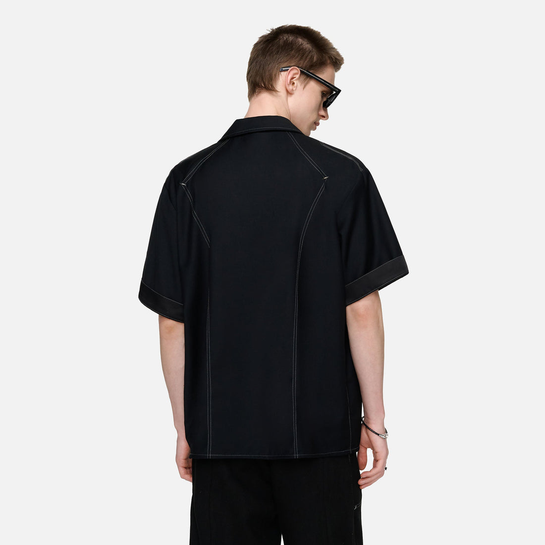 TIWILLTANG Napoleon Cuban Half Shirt-Half shirt-S-Free Shipping Leatheretro
