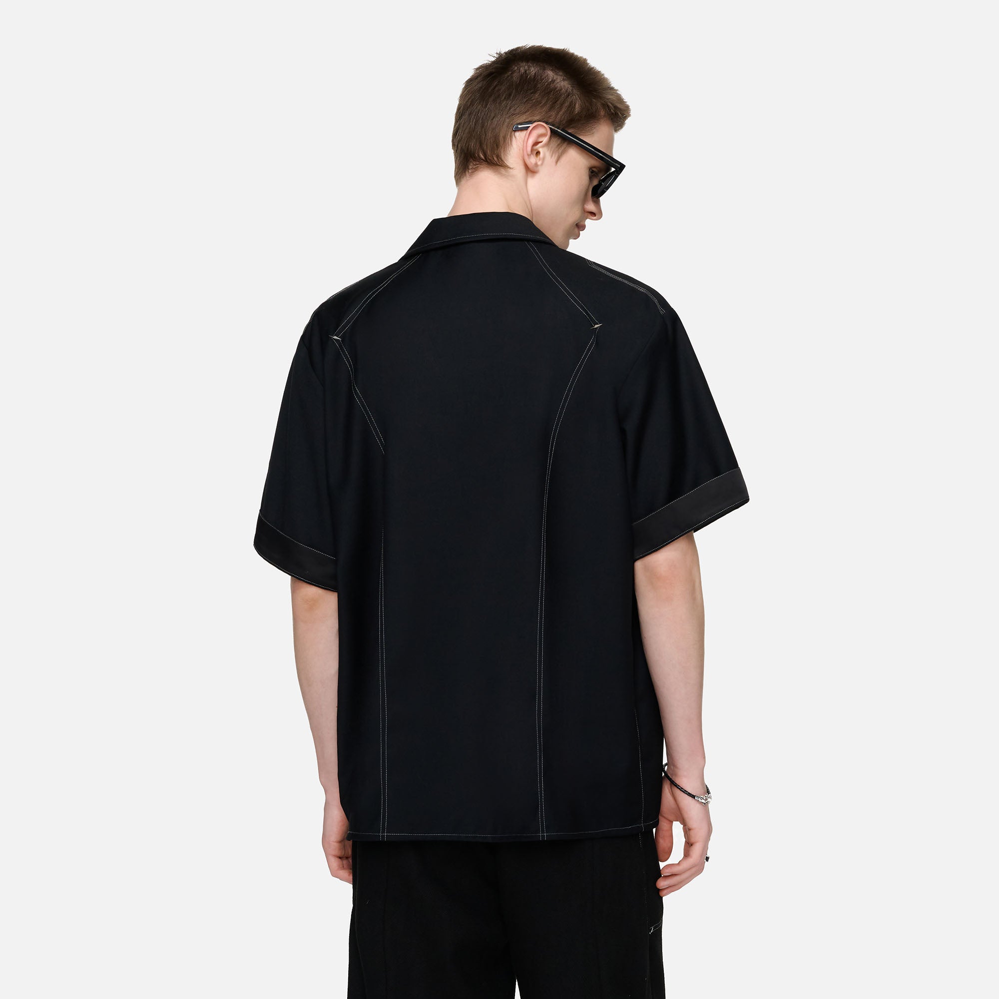 TIWILLTANG Napoleon Cuban Half Shirt-Half shirt-S-Free Shipping Leatheretro