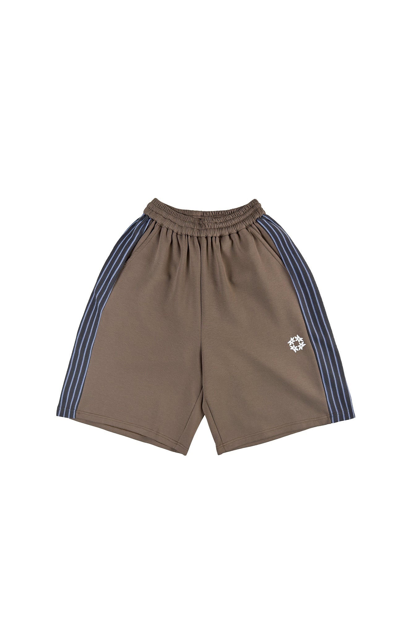 MIICHOUS Contrast Stripes Panel Shorts-Shorts-S (Preorder)-Black-Free Shipping Leatheretro