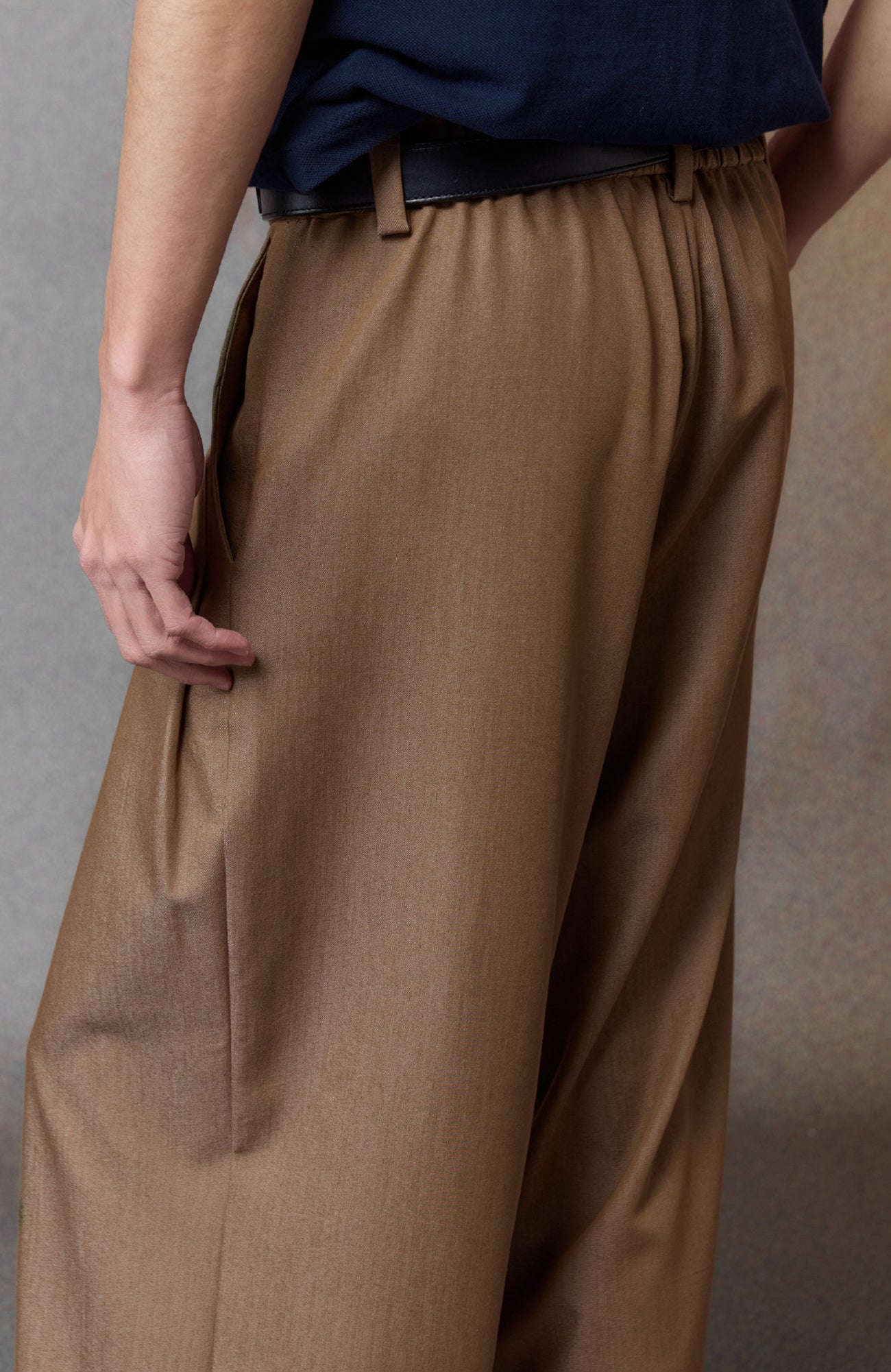 ALVNG AR ANTS Multi-Pleat Straight-Leg Trousers-Pants-XS (Preorder)-Black-Free Shipping Leatheretro