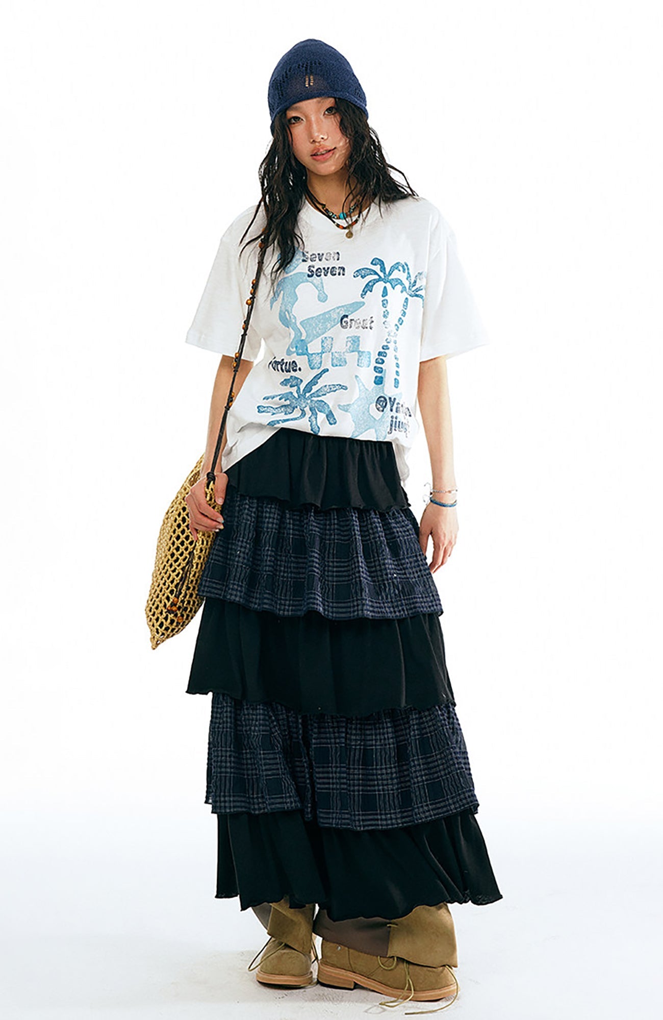 1997 POSTOFFICE Tropical Graphic T-Shirt-T Shirt-S (Preorder)-Black-Free Shipping Leatheretro