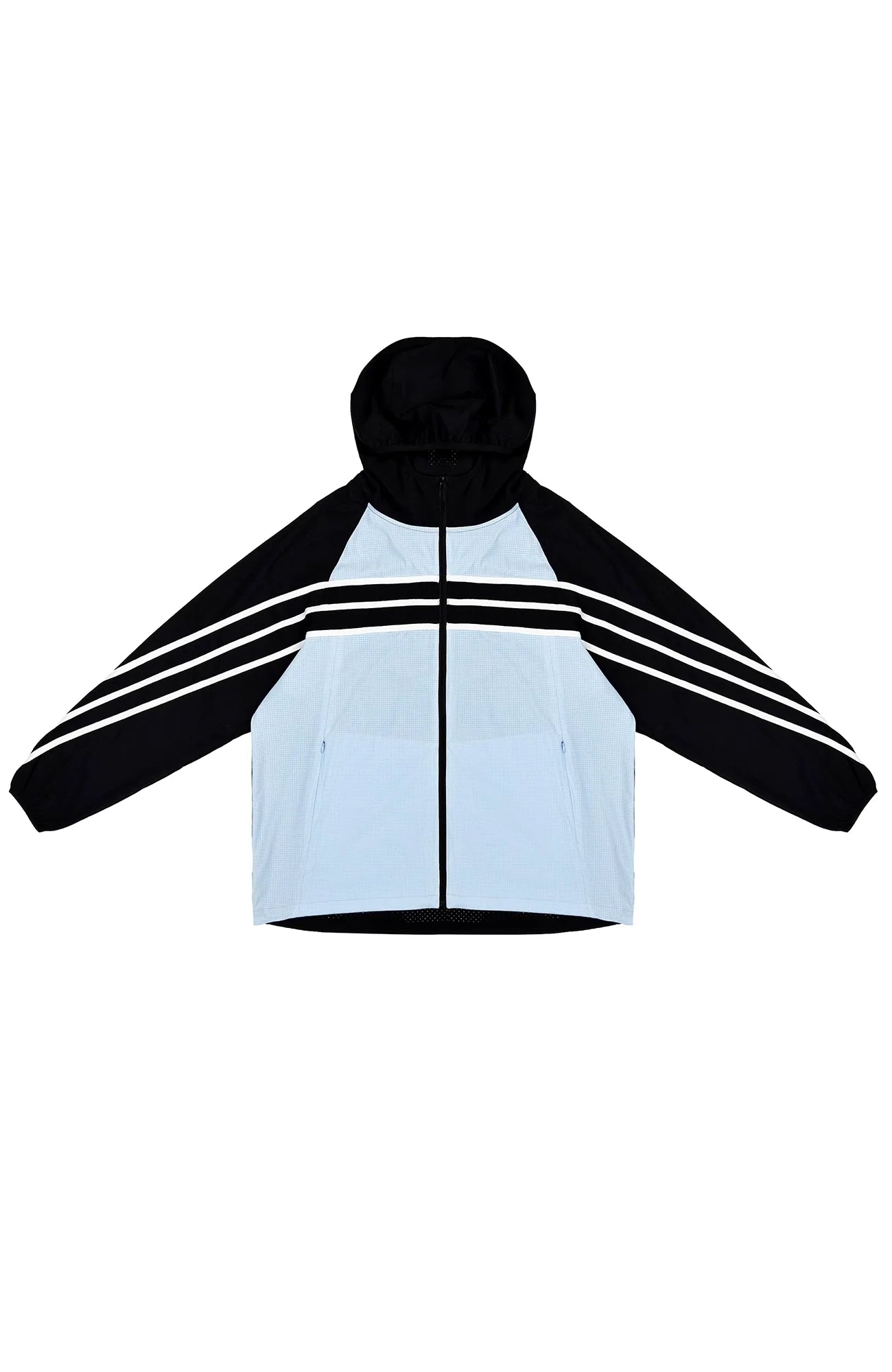 MIICHOUS Contrast Stripes Hooded UV Protection Jacket Set-Jacket-S (Preorder)-Top-Blue-Free Shipping Leatheretro