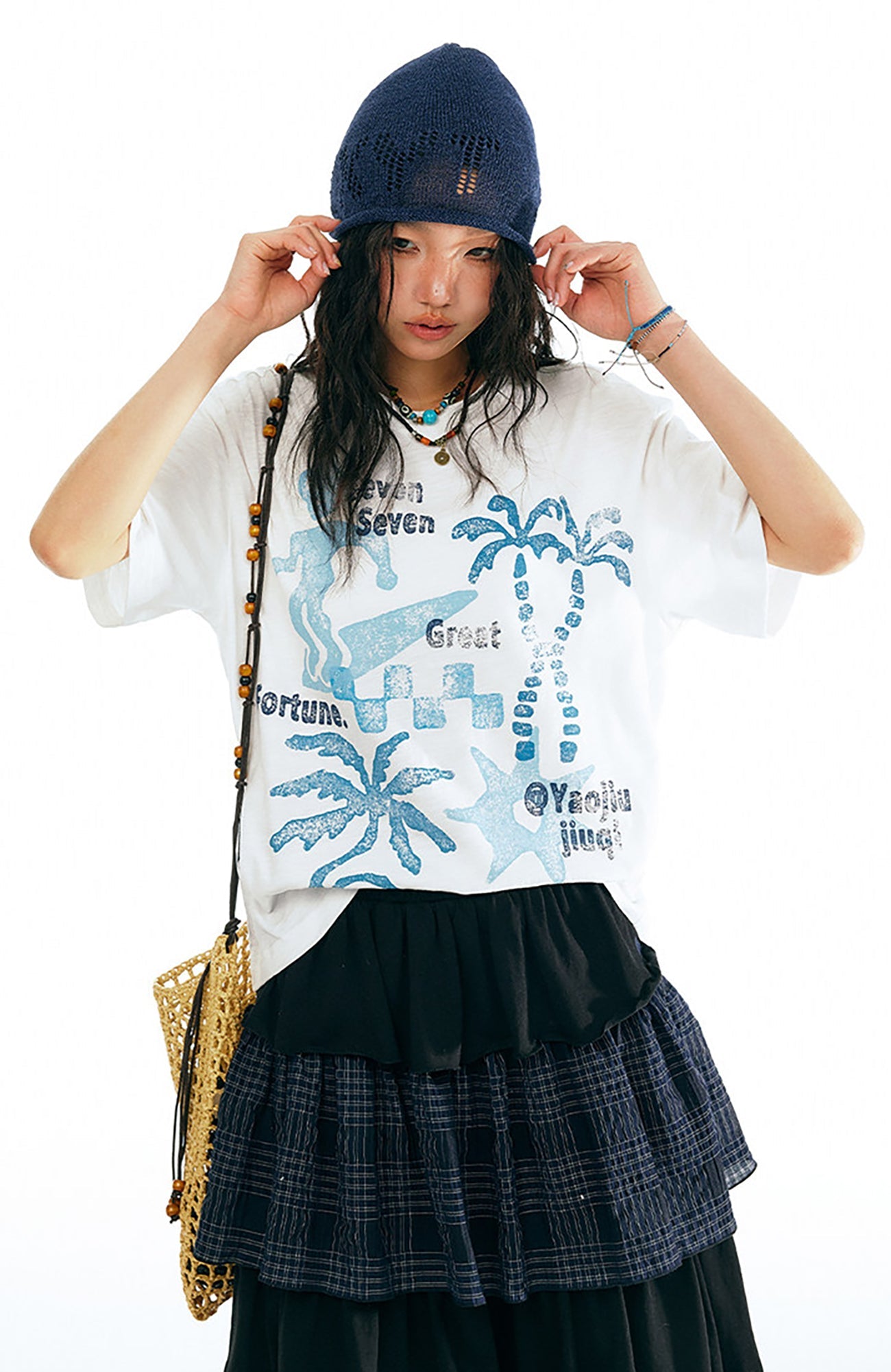 1997 POSTOFFICE Tropical Graphic T-Shirt-T Shirt-S (Preorder)-Black-Free Shipping Leatheretro