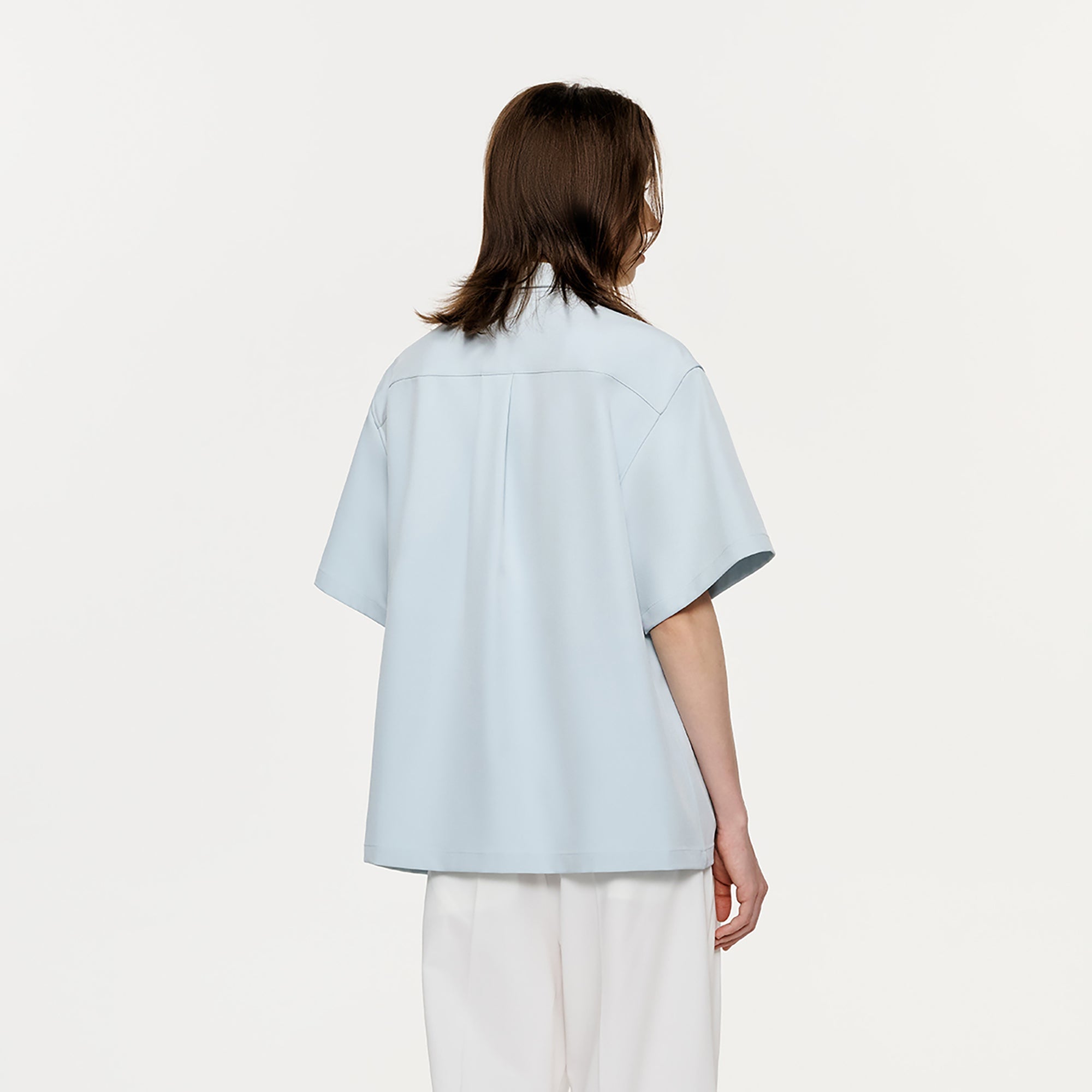 TIWILLTANG Floral Diamond Layered Pocket Half Shirt-Half shirt-S-Free Shipping Leatheretro