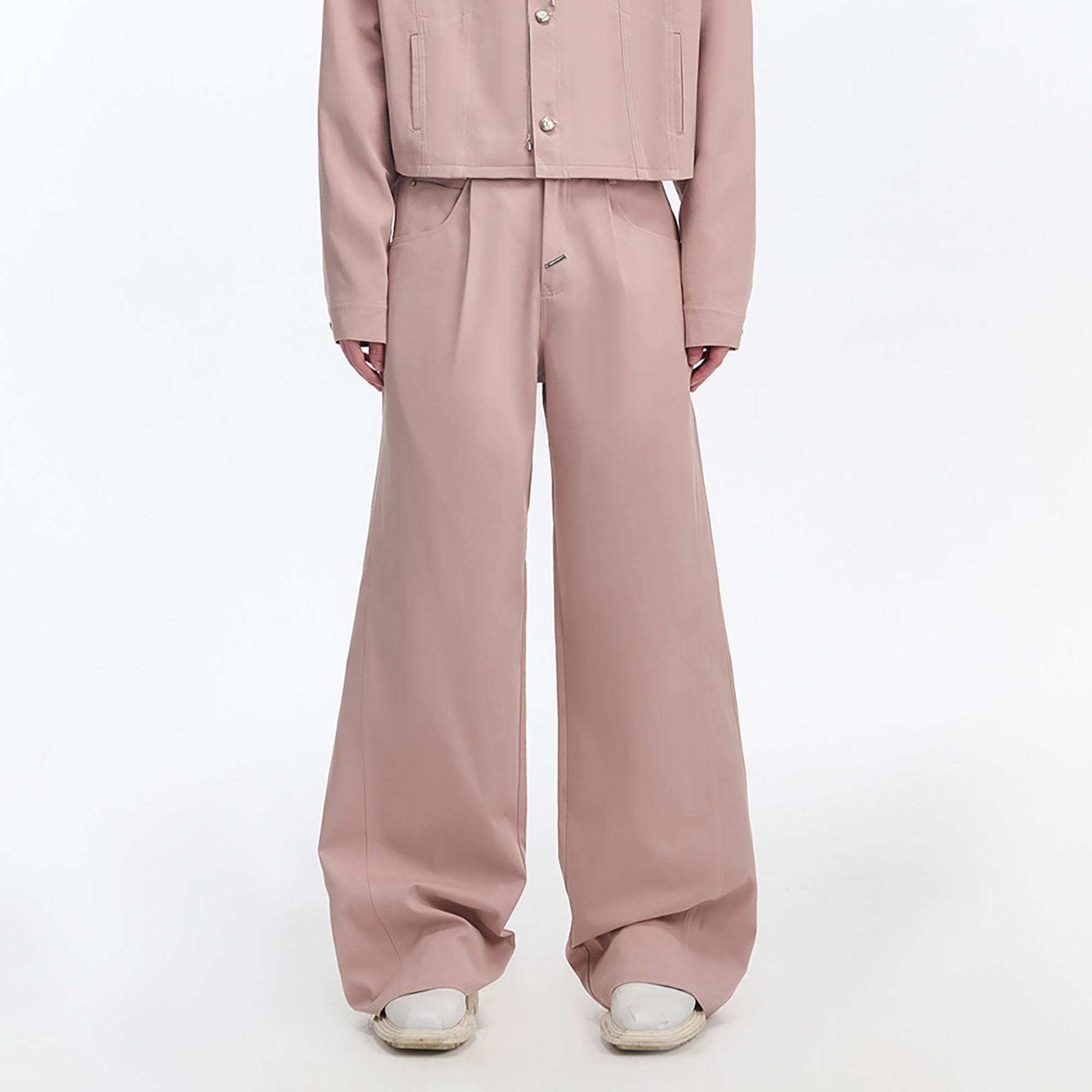 TIWILLTANG Retro Stitched Paneled Oversized Pants-Pants-S-Pink-Free Shipping Leatheretro