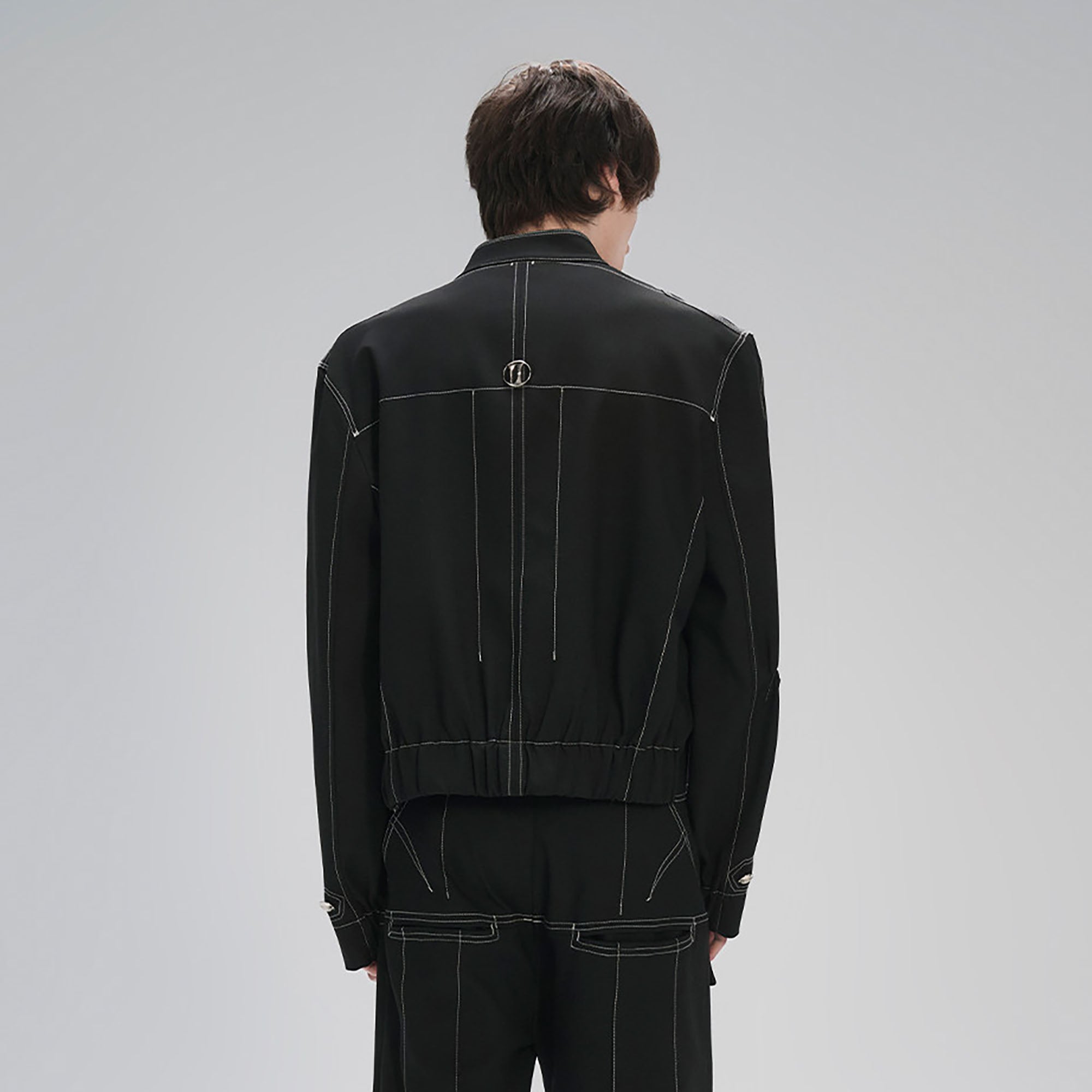 TIWILLTANG Stitched Badge-Embroidered Jacket