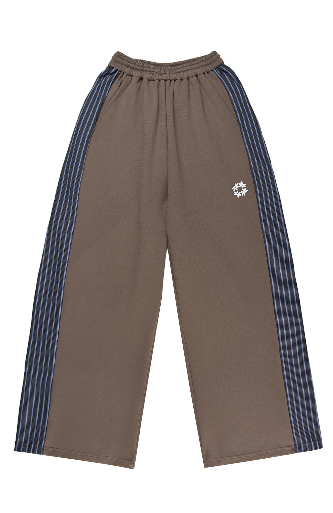 MIICHOUS Contrast Stripes Panel Pants-Pants-S (Preorder)-Black-Free Shipping Leatheretro
