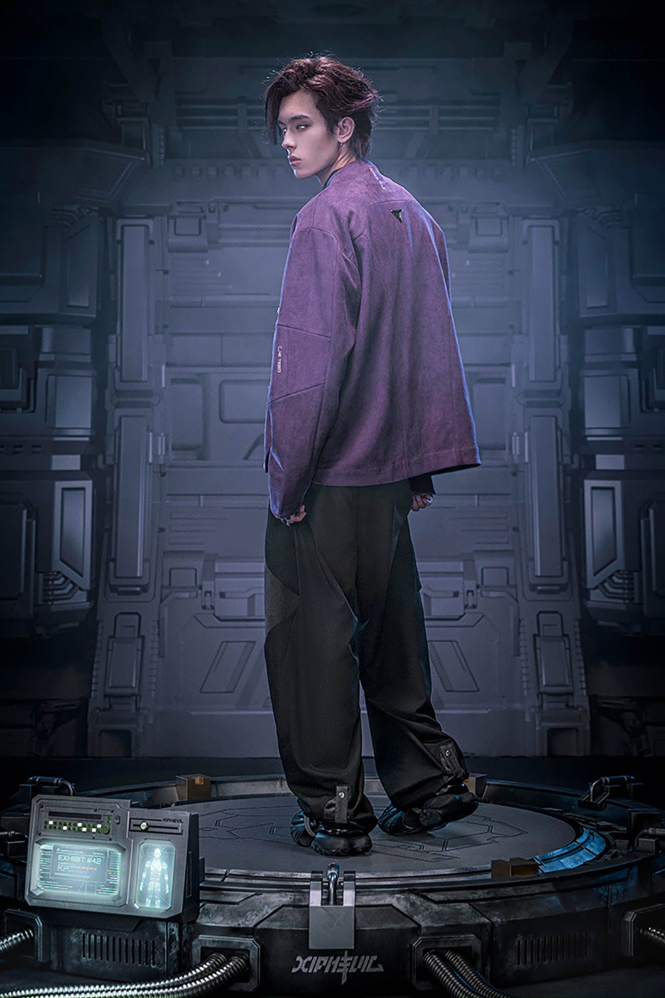 XIPHEVIL Mech Paneled Utility Wide-Leg Pants Black-Pants-XS-Free Shipping Leatheretro