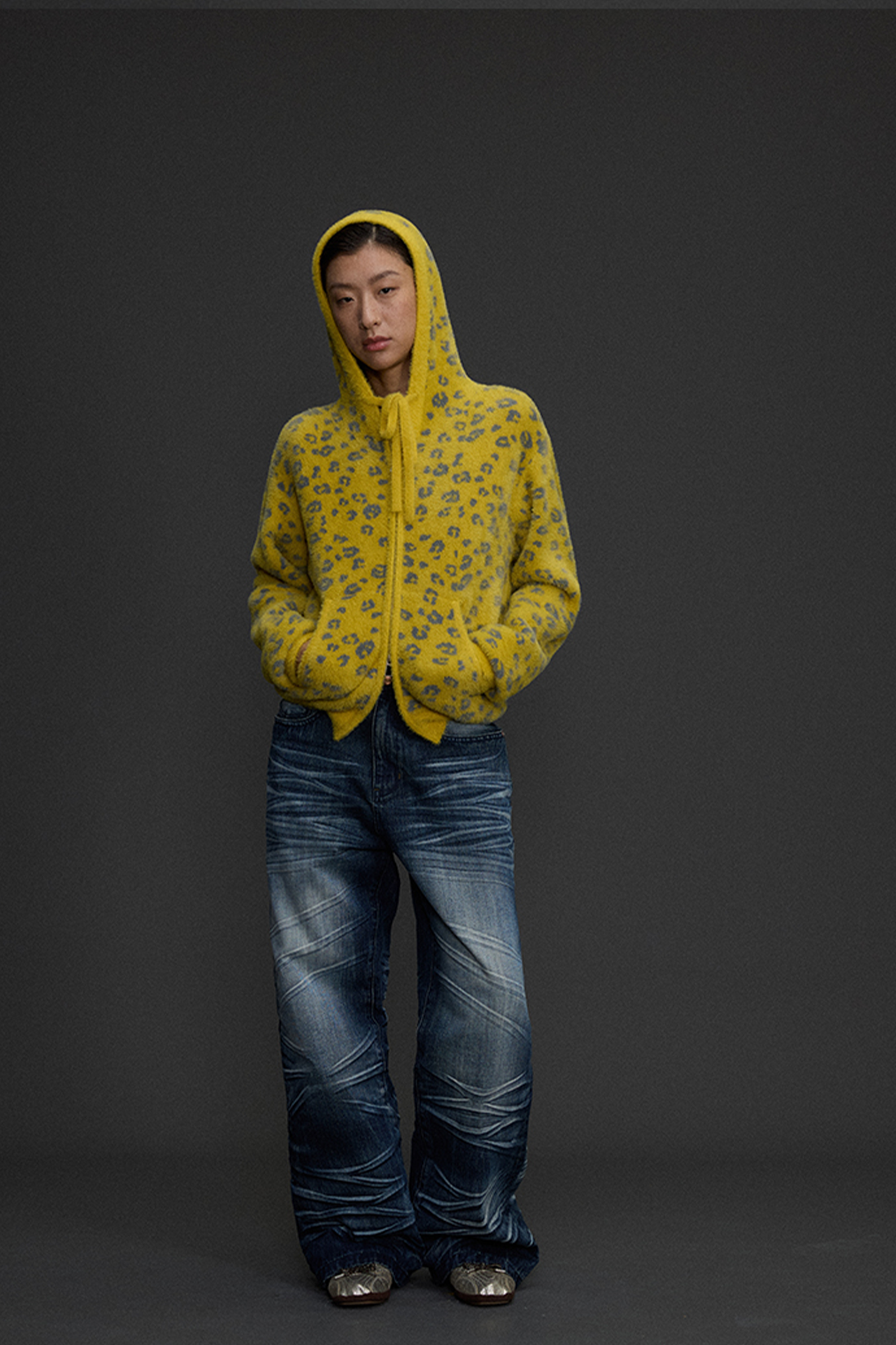 NIANJIUYIKOUER Heavy Washed Whiskered Straight-Leg Jeans-Jeans-S-Free Shipping Leatheretro