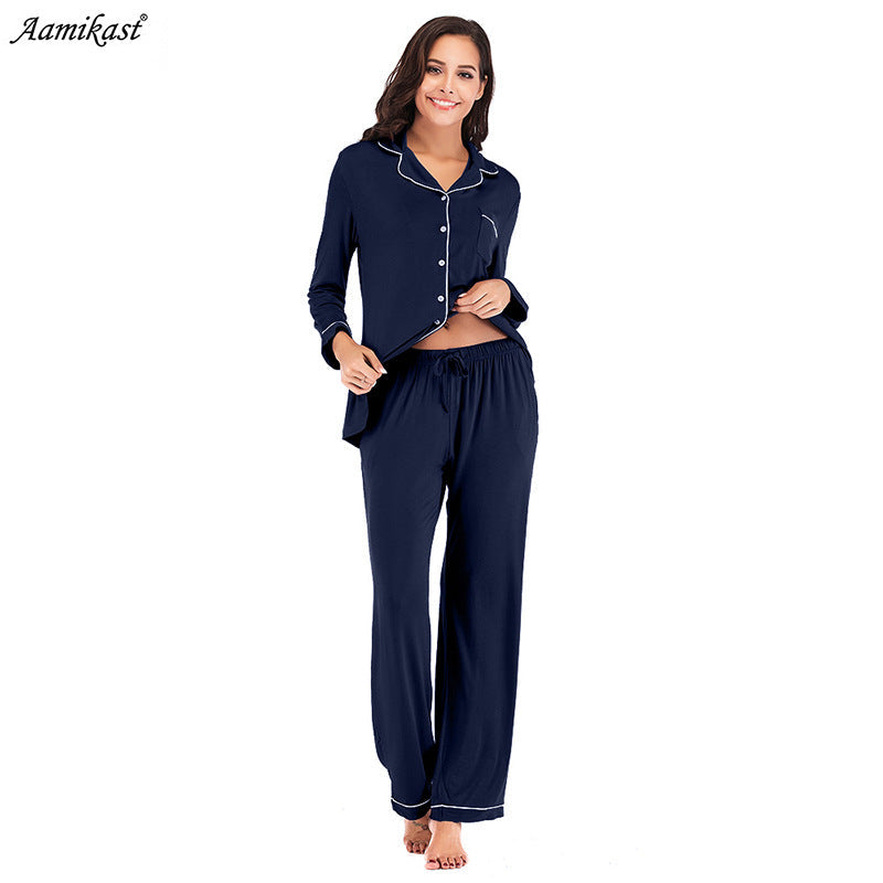 Women Long Sleeves Winter Pajamas-Pajamas-Purple-S-Free Shipping Leatheretro