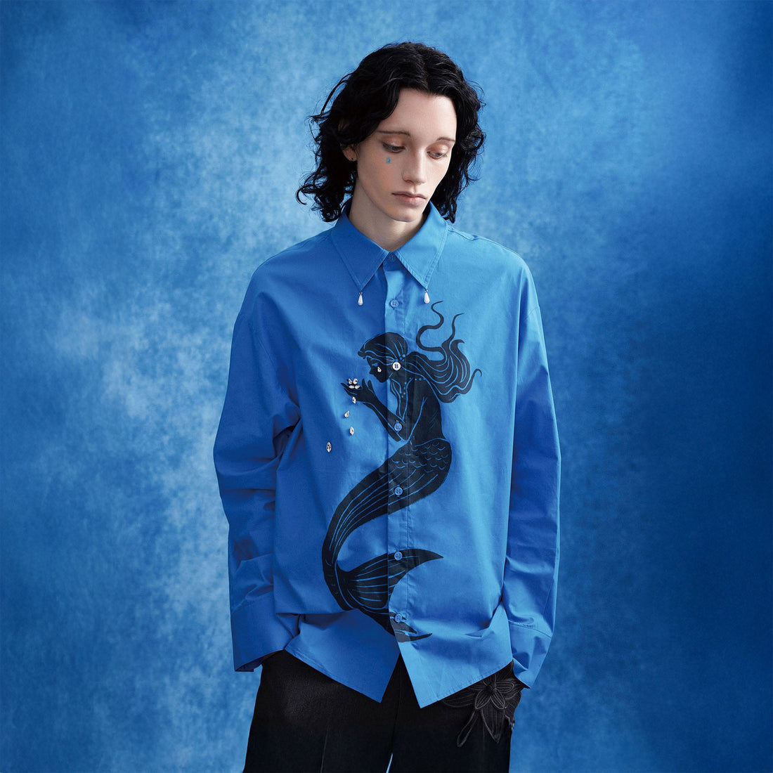 OIPWORD Diamond-Drop Siren Shirt-Shirt-S-Free Shipping Leatheretro