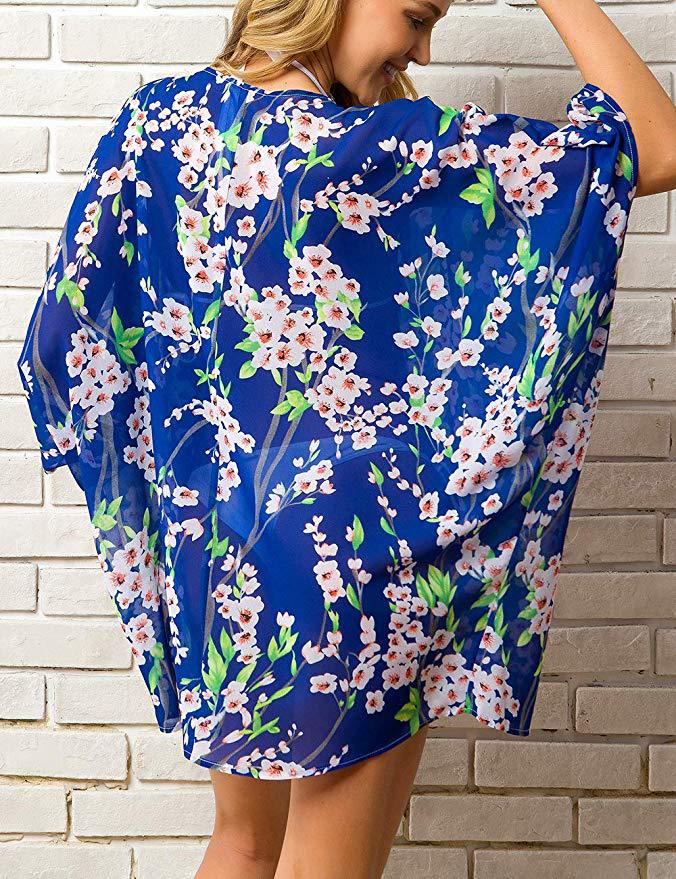 Summer Casual Chiffon Holiday Sun Proof Cover Ups-Swimwear-A-S-Free Shipping Leatheretro