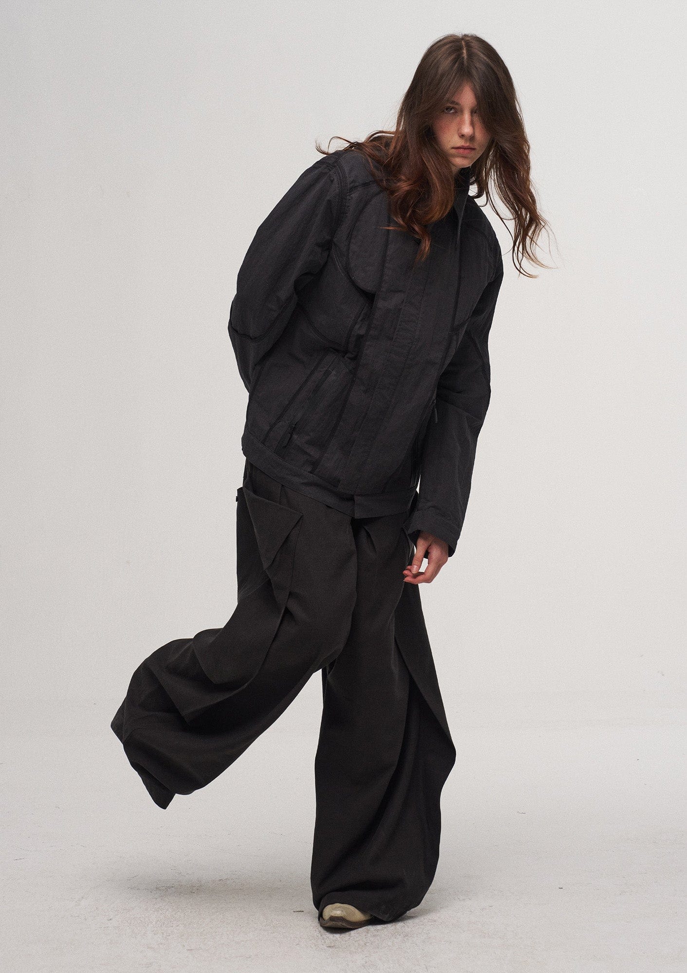 ILNya Nieternite Nifutur Panel Wrinkle Reversible Jacket-Jacket-S (0)-Free Shipping Leatheretro