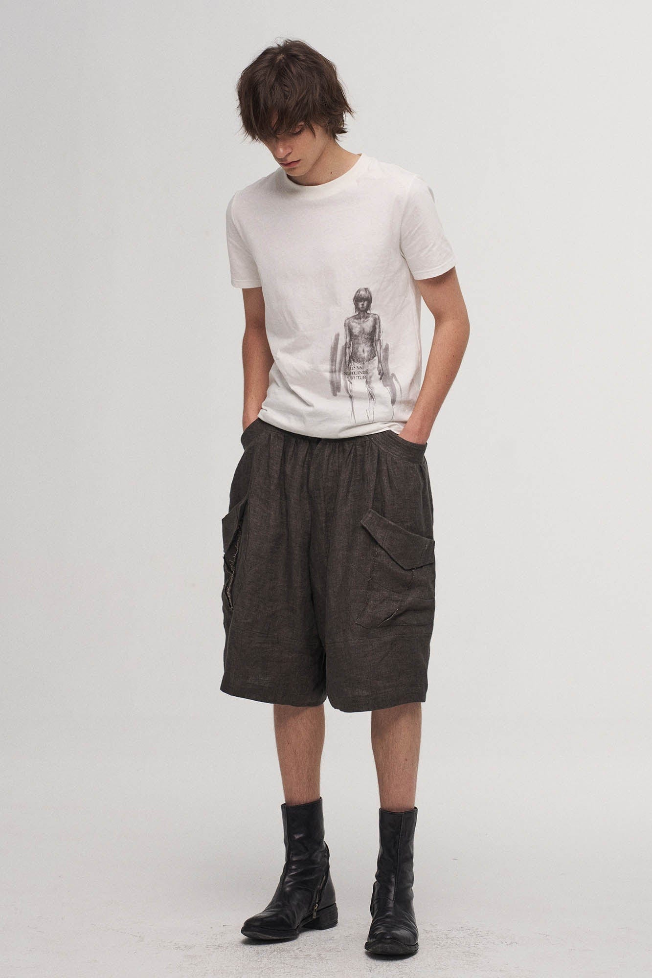 ILNya Nieternite Nifutur Sketch Portrait Graphic T-Shirt-T Shirt-S(0)-Free Shipping Leatheretro