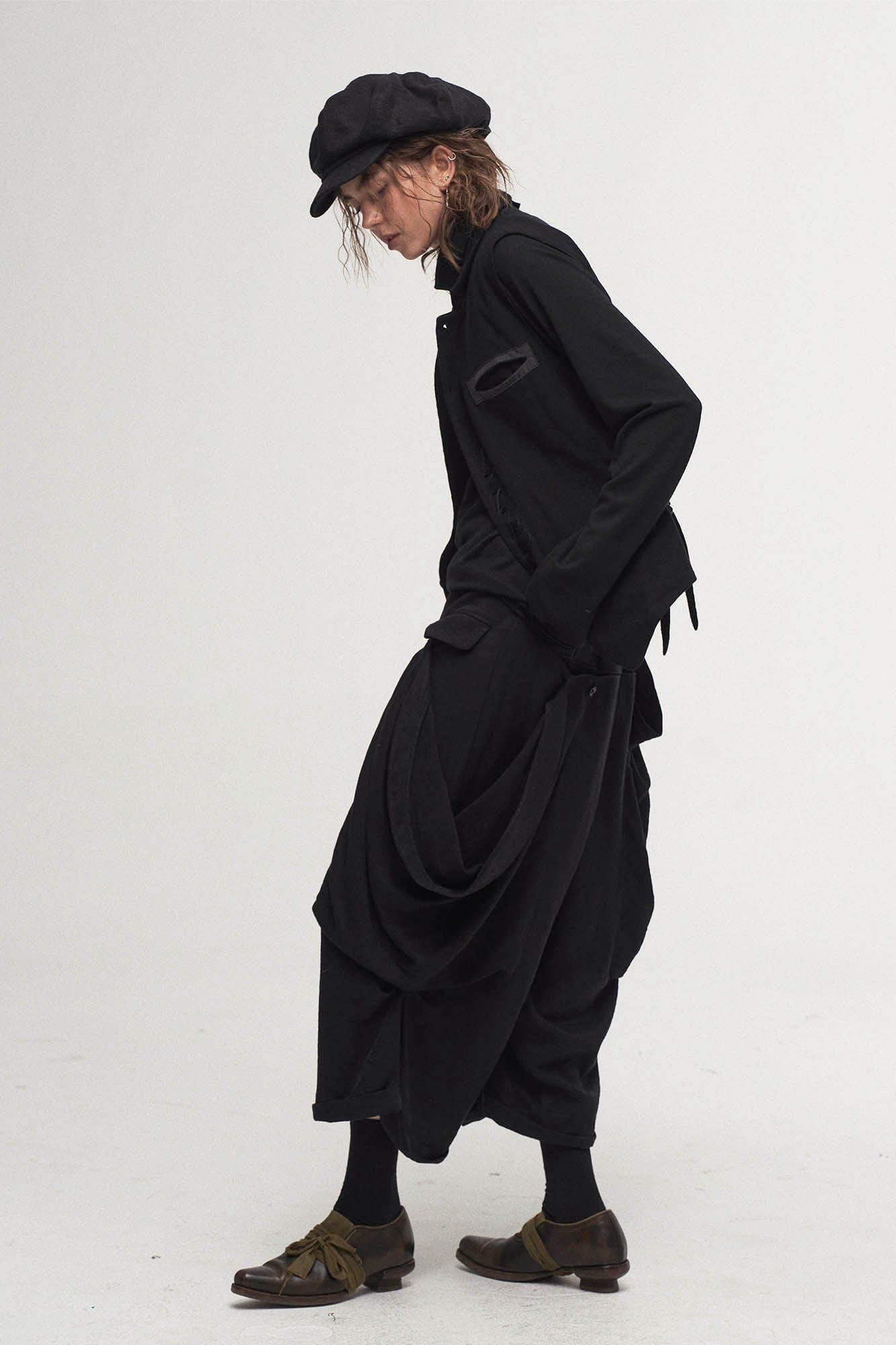 ILNya Nieternite Nifutur Balloon Pleated Slouchy Shorts-Shorts-S(0)-Free Shipping Leatheretro