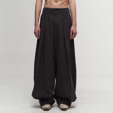 ILNya Nieternite Nifutur Pleated Curved Oversized Pants-Pants-S(0)-Free Shipping Leatheretro