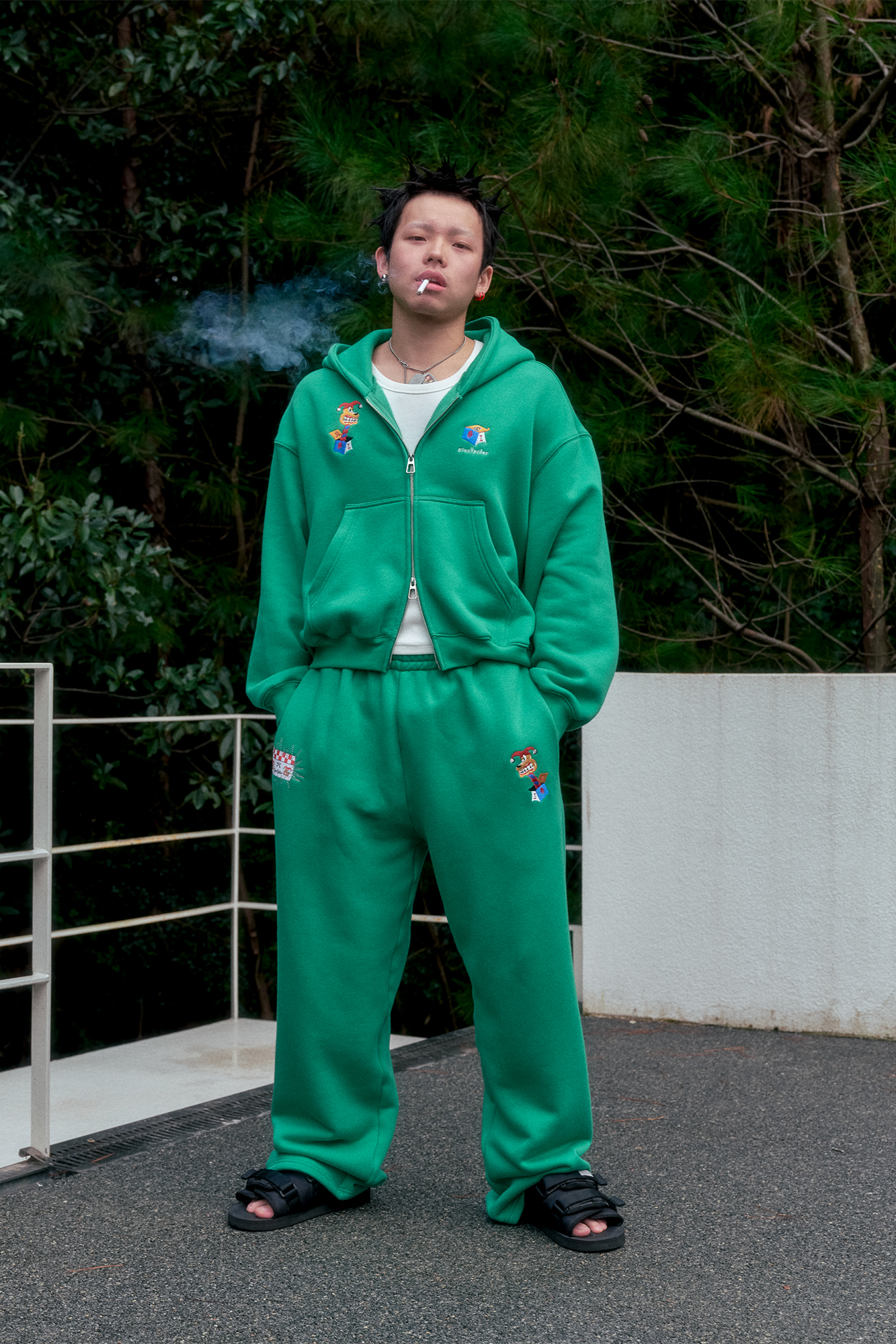 NIANJIUYIKOUER Oversized Fleece-Lined Zip-Up Hoodie-Jacket-S-Free Shipping Leatheretro