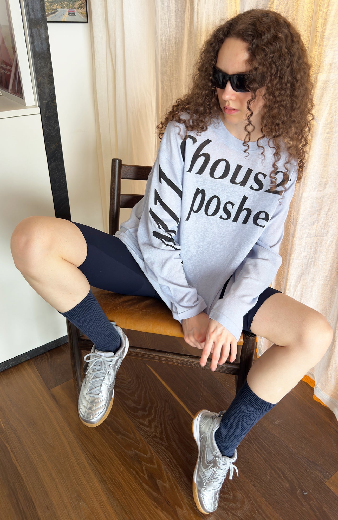 MIICHOUS UV-Protect Graphic Long-Sleeve Tee-L/S Tee-S (Preorder)-Blue-Free Shipping Leatheretro