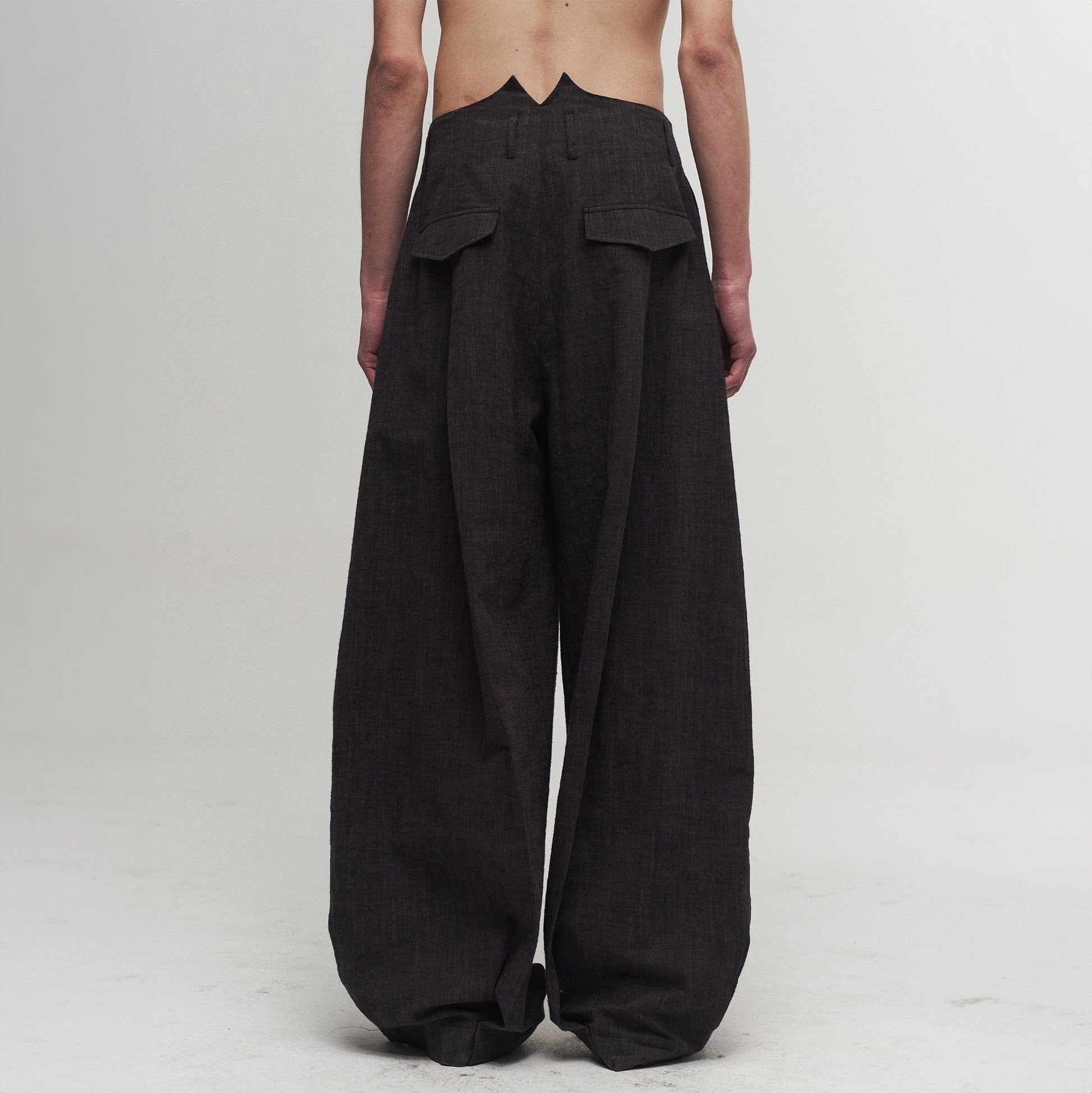 ILNya Nieternite Nifutur Pleated Curved Oversized Pants-Pants-S(0)-Free Shipping Leatheretro