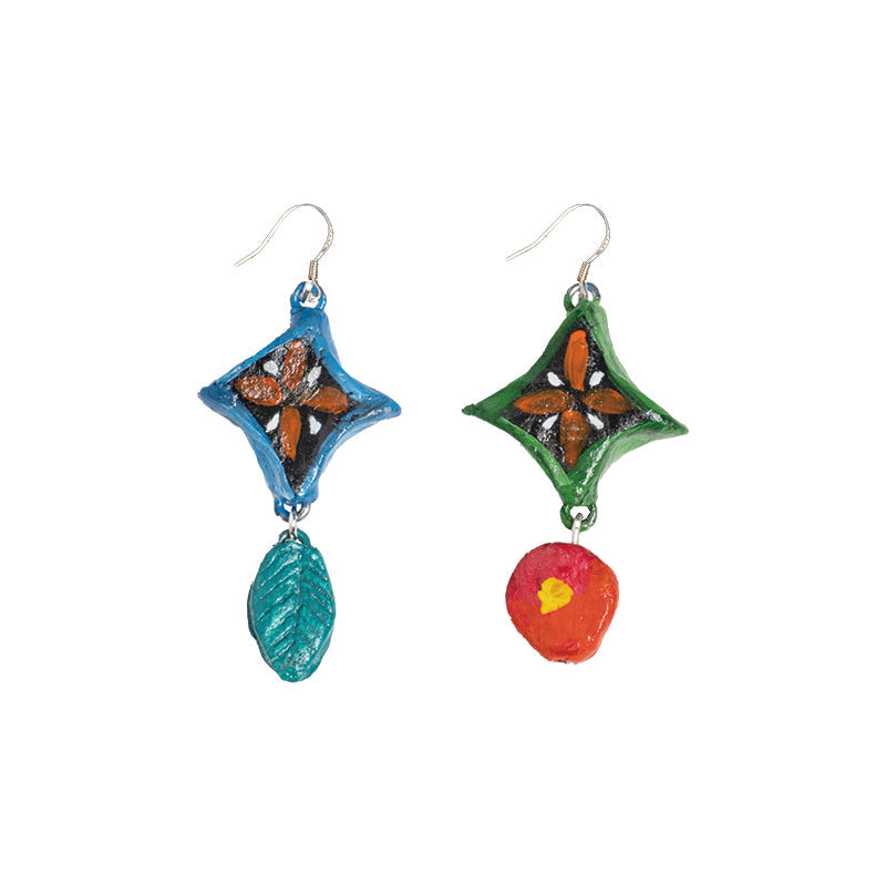 NERHI Tribal Clay Charm-Drop Earrings-Earring-5-Free Shipping Leatheretro