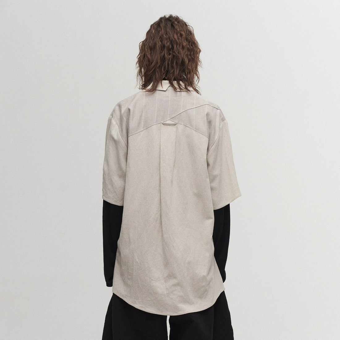 ILNya Nieternite Nifutur Winged Angel Sketch Spliced Half-Sleeve Shirt-Shirt-S(0)-Free Shipping Leatheretro