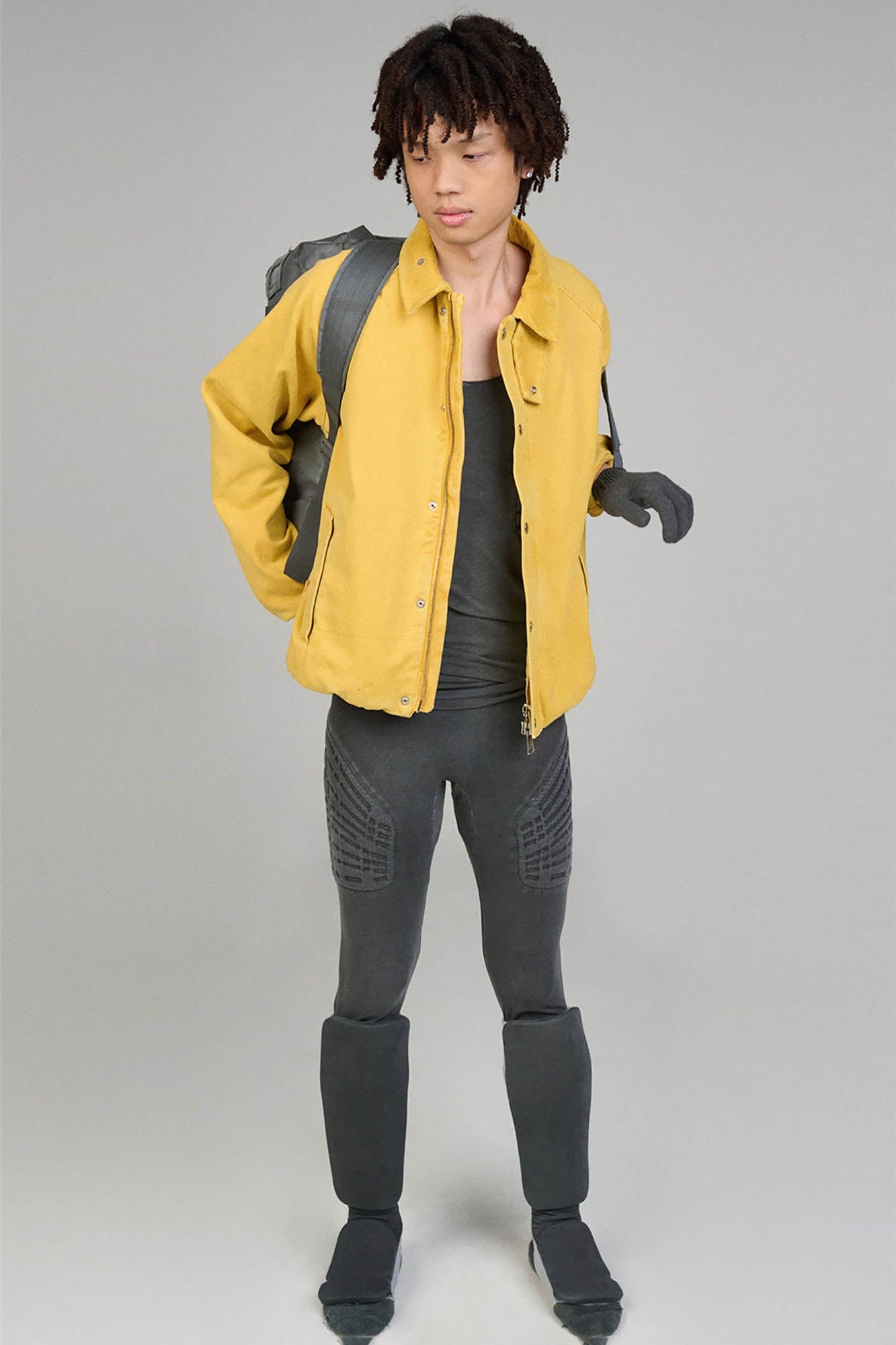 URBAN+FOREST Field Hunting Cinched-Hem Jacket-Jacket-S-Yellow-Free Shipping Leatheretro