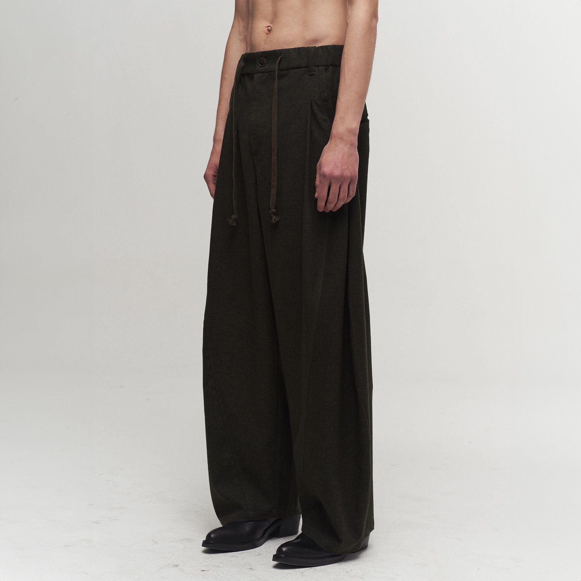 ILNya Nieternite Nifutur Slanted Spliced Drawstring Wide-Leg Pants-Pants-S(0)-Free Shipping Leatheretro