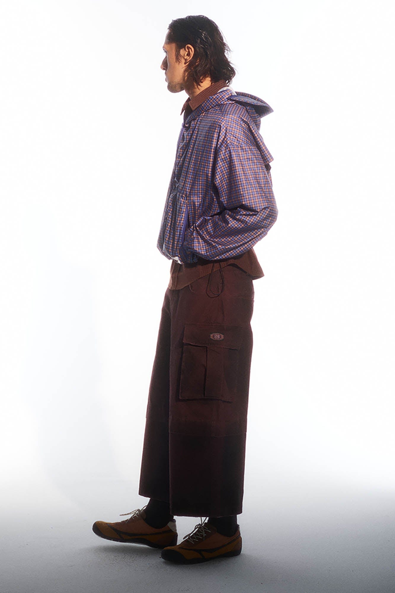 TRECLUB Retro Plaid UV Protection Hooded Jacket-Jacket-S-Free Shipping Leatheretro