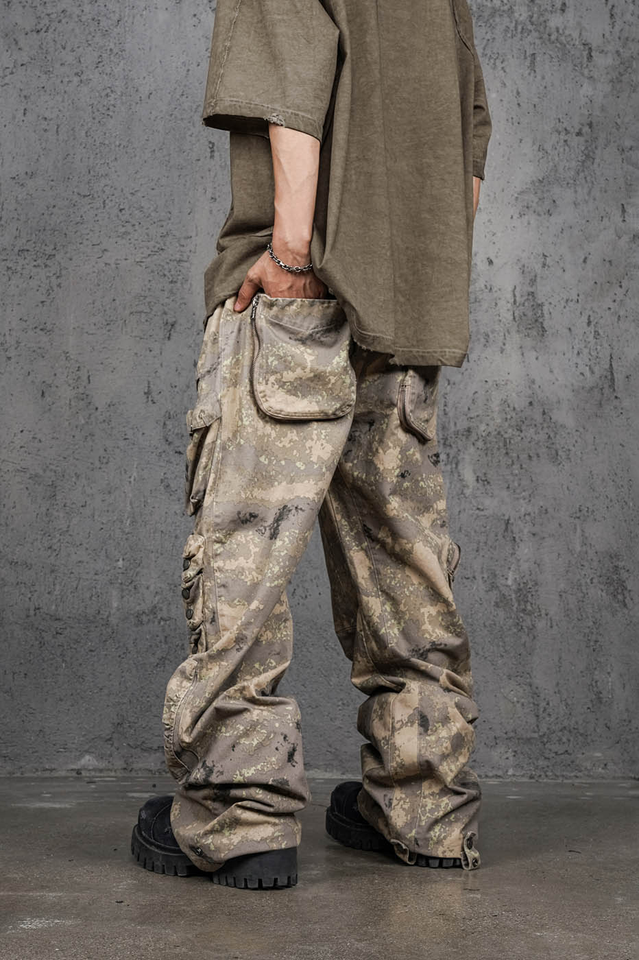 UNDERWATER Multi-Pocket Desert Cargo-Pants-S-Free Shipping Leatheretro