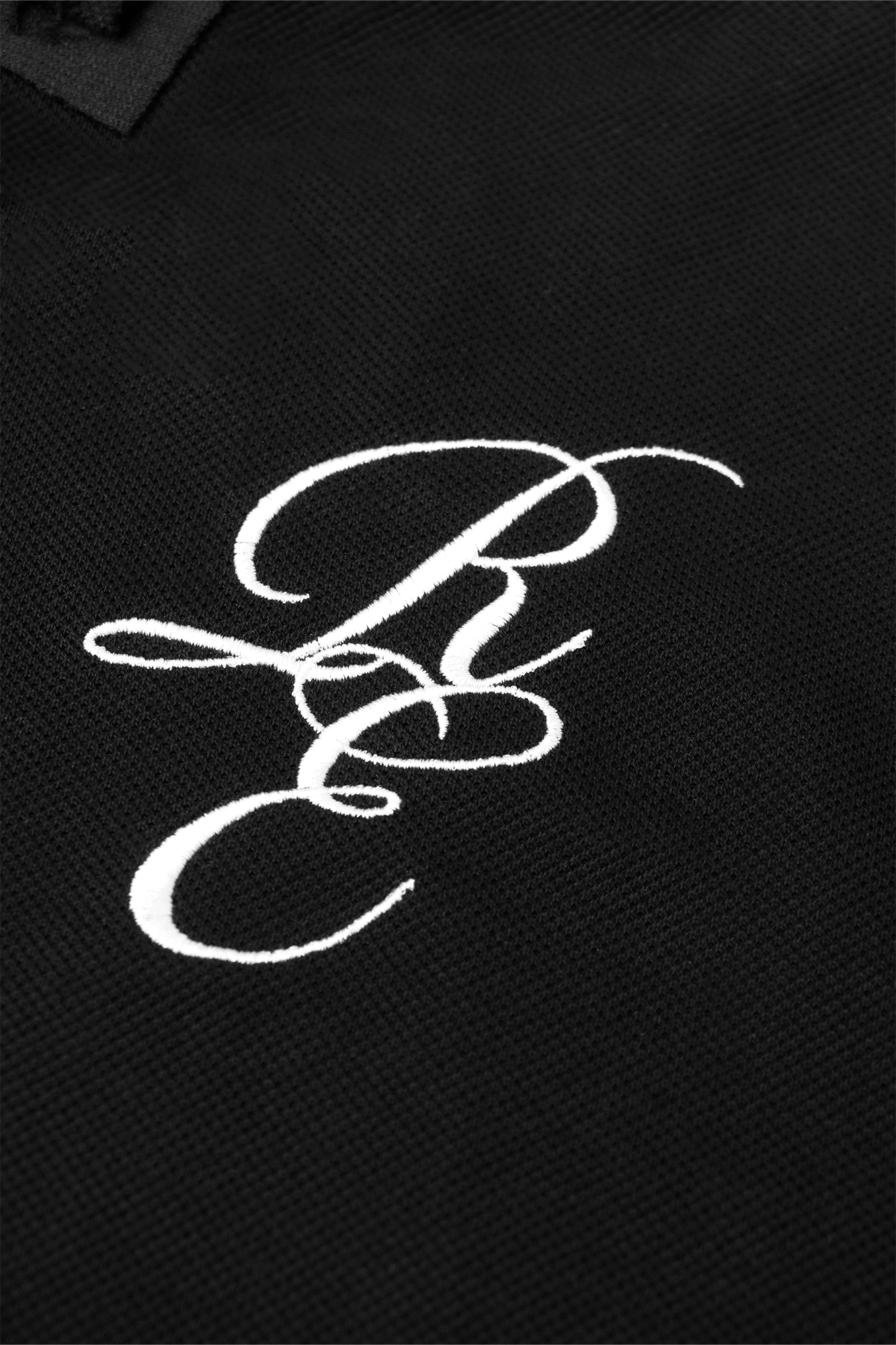RELABEL Spliced Embroidered Polo Shirt-T Shirt-XS-Free Shipping Leatheretro