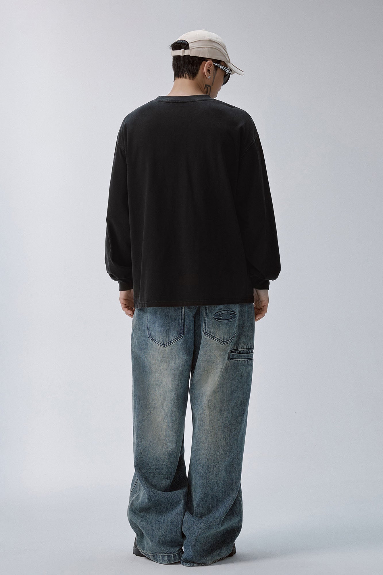 F2CE Gothic Knight Graphic Long-Sleeve Tee-L/S Tee-S-Free Shipping Leatheretro