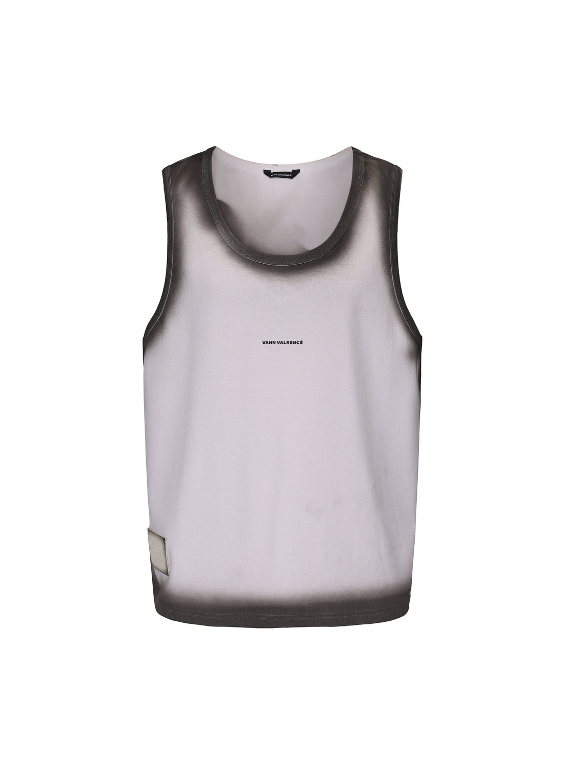 VANN VALRENCE Distressed Edge-Sprayed Oversized Tank Top-T Shirt-S-Free Shipping Leatheretro