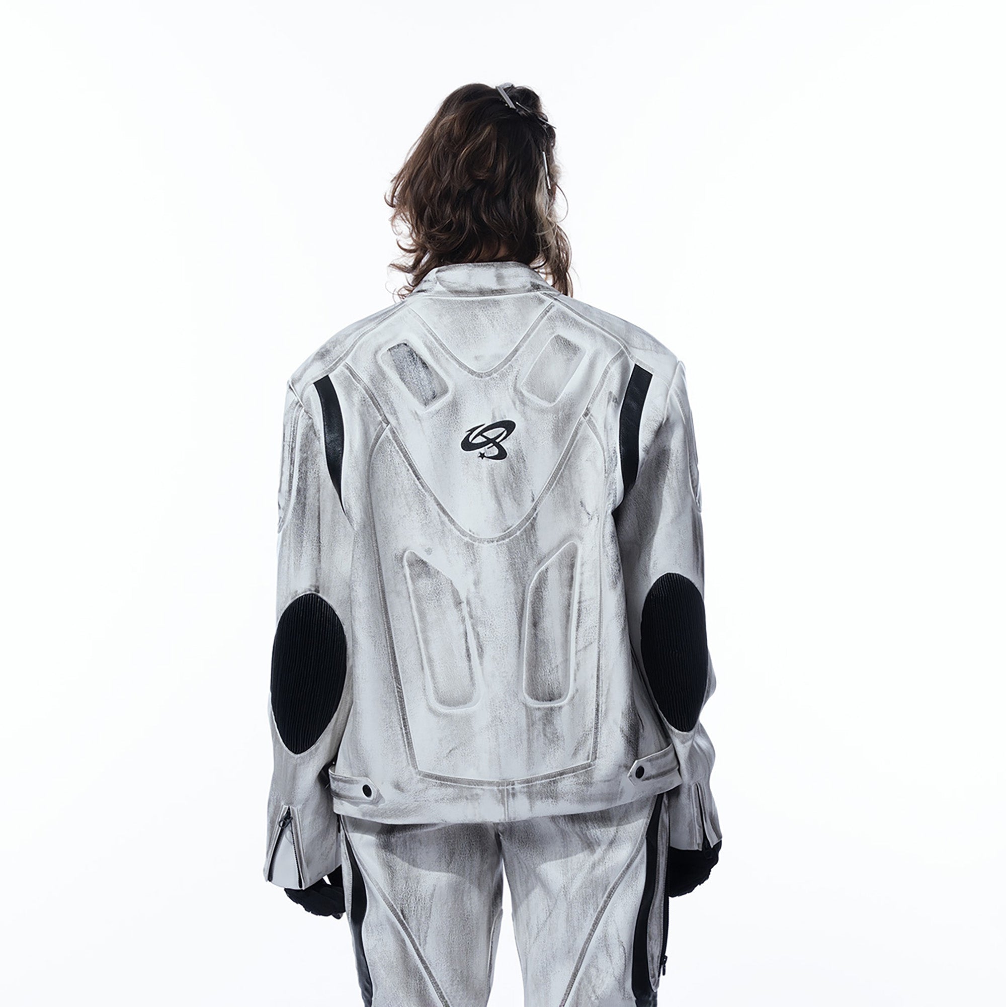 MOGONGSHE Distressed Techwear PU Moto Jacket-Jacket-M-Free Shipping Leatheretro