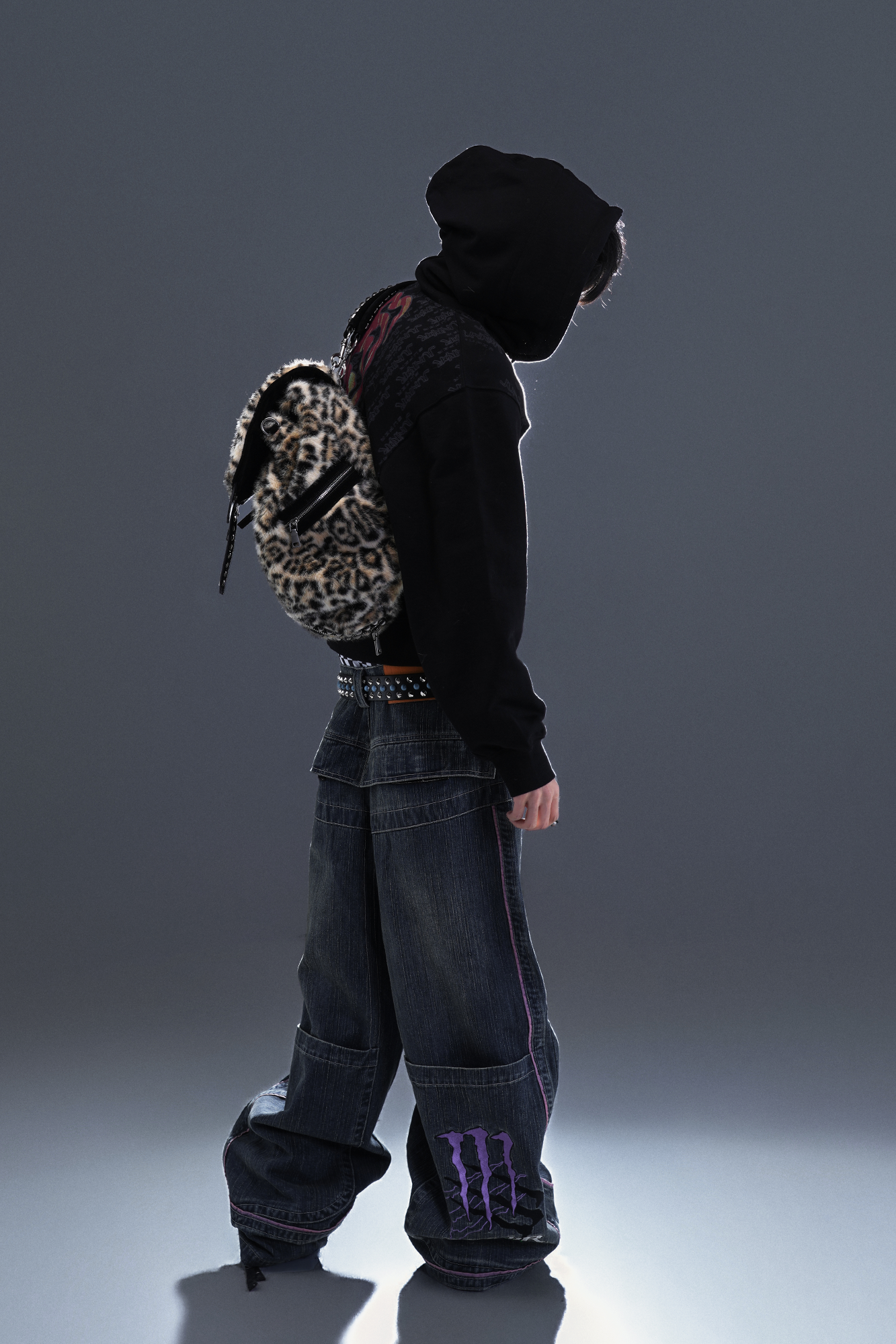 PCCVISION Flame Embroidered Mask Hooded Jacket-Jacket-S (Preorder)-Free Shipping Leatheretro