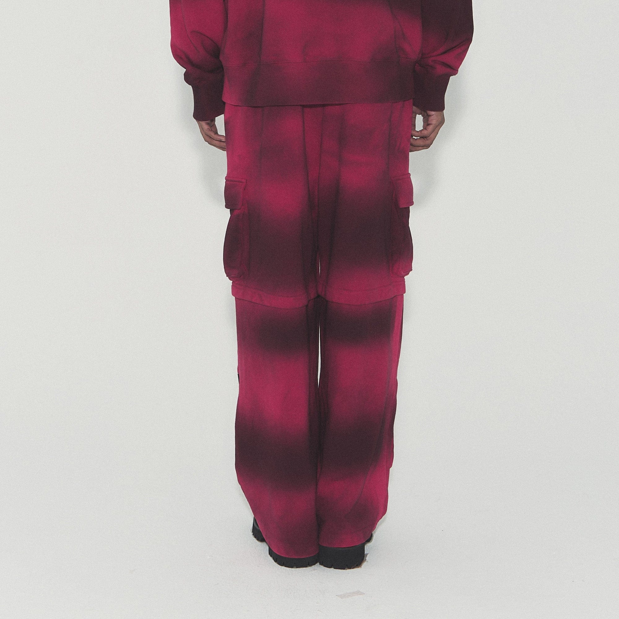 VANN VALRENCE Ombre Stripe Multi-Pocket Drawstring Sweatpants-Pants-S-Free Shipping Leatheretro
