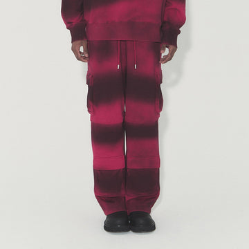 VANN VALRENCE Ombre Stripe Multi-Pocket Drawstring Sweatpants-Pants-S-Free Shipping Leatheretro