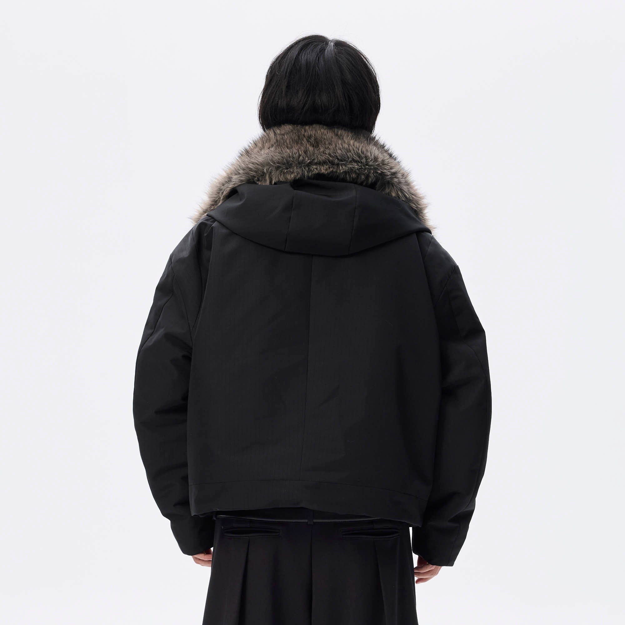 WHISTLEHUNTER Detachable Faux Fur Collar Waterproof Padded Jacket-Jacket-S-Free Shipping Leatheretro