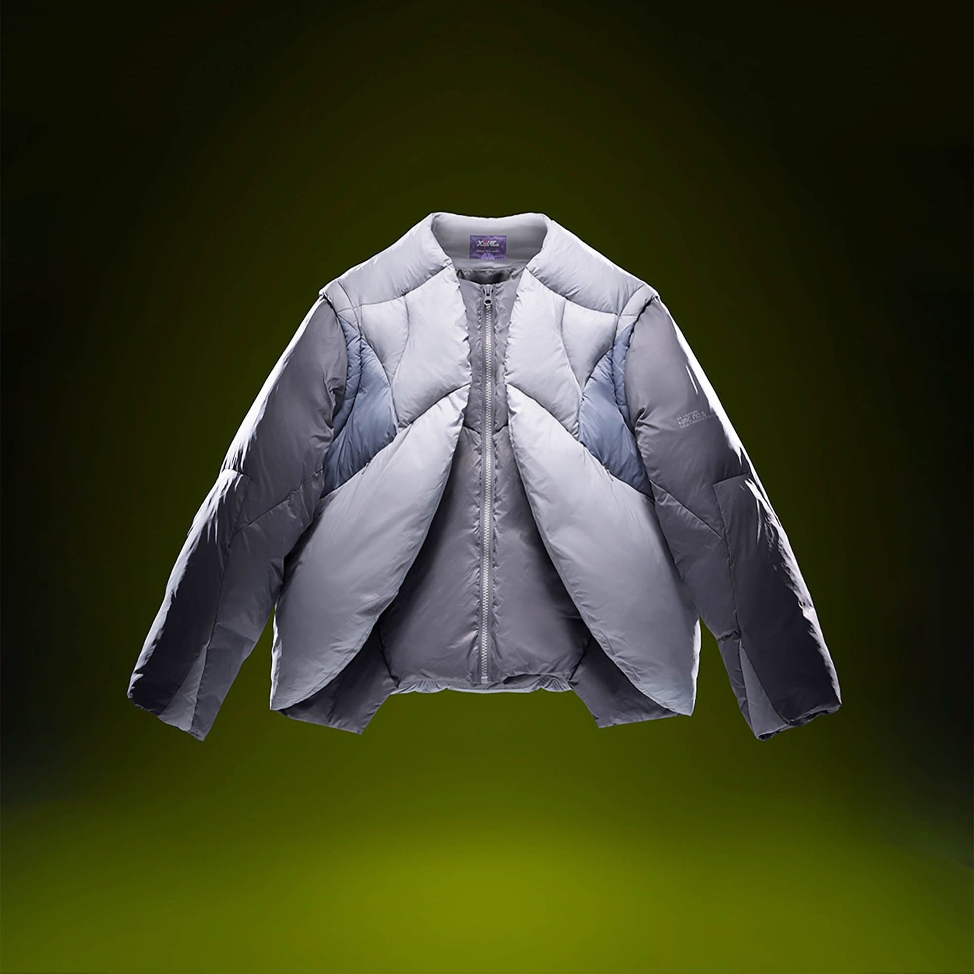 XIPHEVIL Exoskeleton Detachable-Sleeve Paneled Puffer Jacket-Jacket-XS-Free Shipping Leatheretro