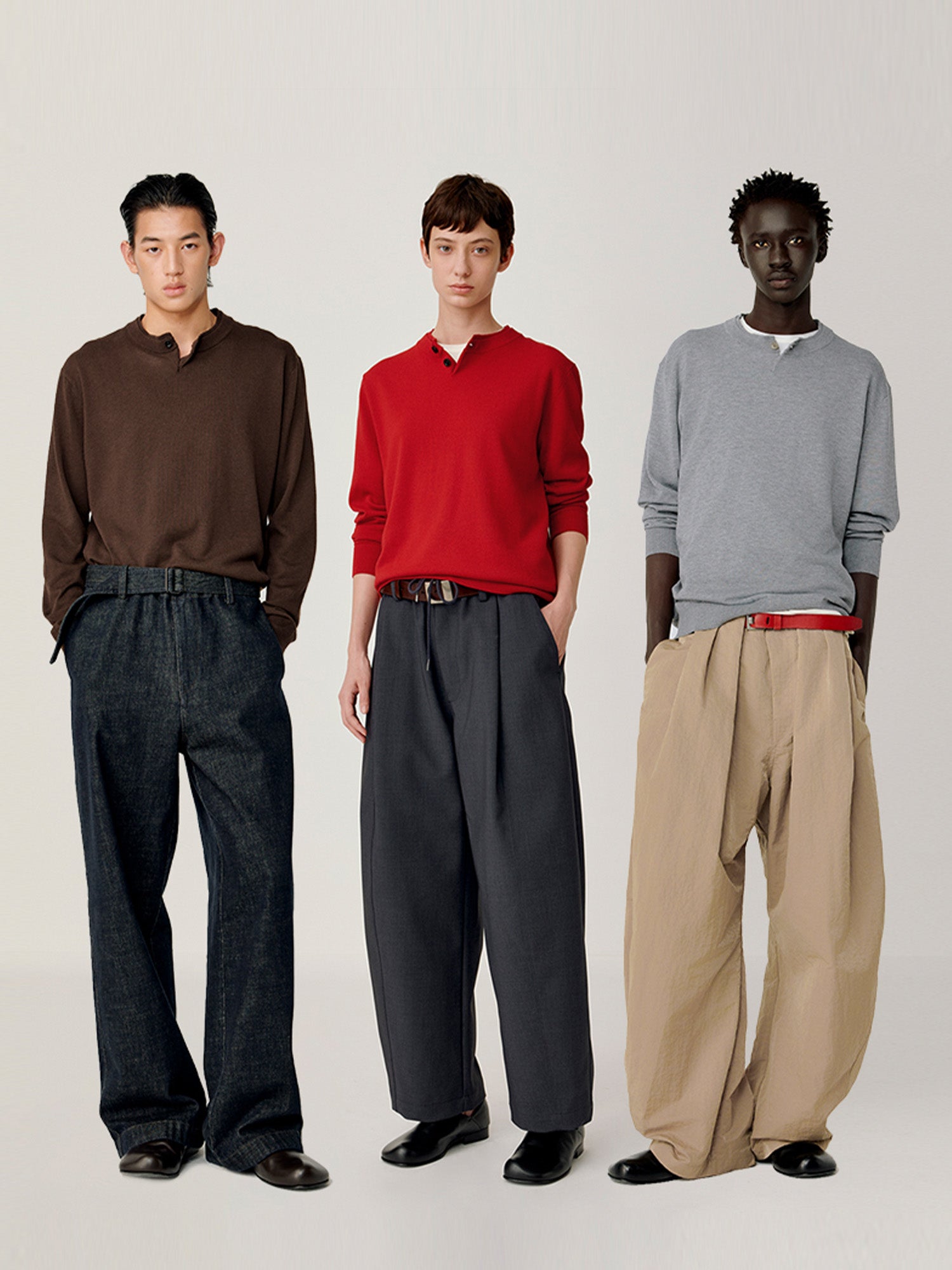 OPICLOTH Essential Layered Collar Sweater-Sweater-XS-Red-Free Shipping Leatheretro